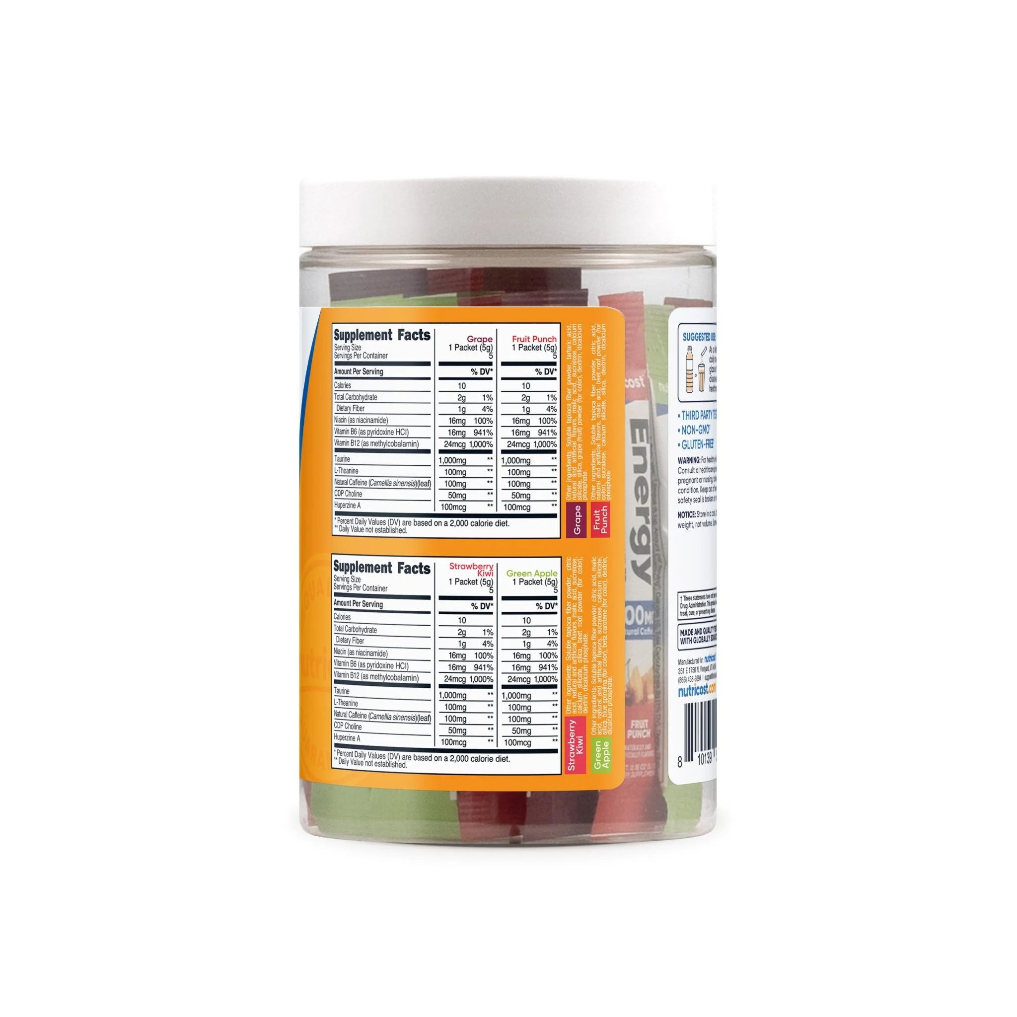 Nutricost Energy Stick Packs (20 Pack) - Image 18