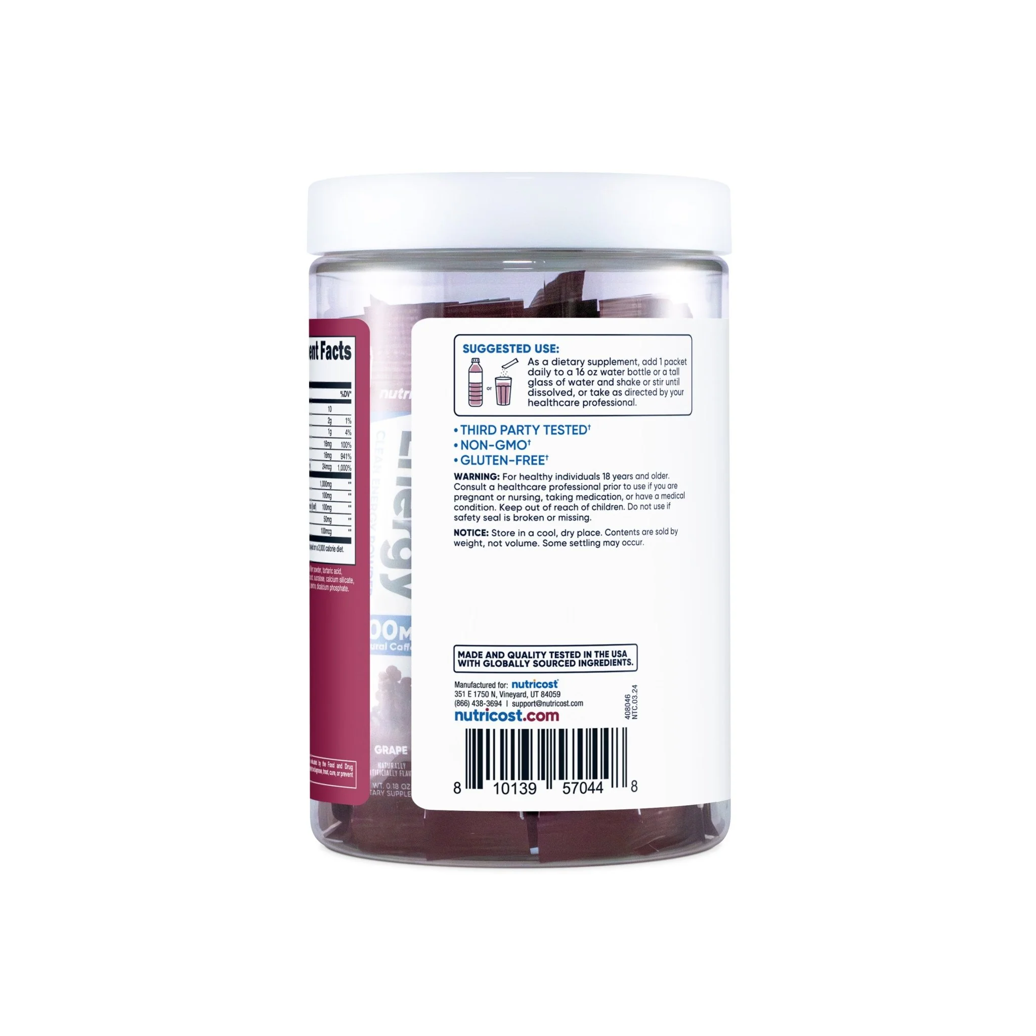 Nutricost Energy Stick Packs (20 Pack) - Image 5