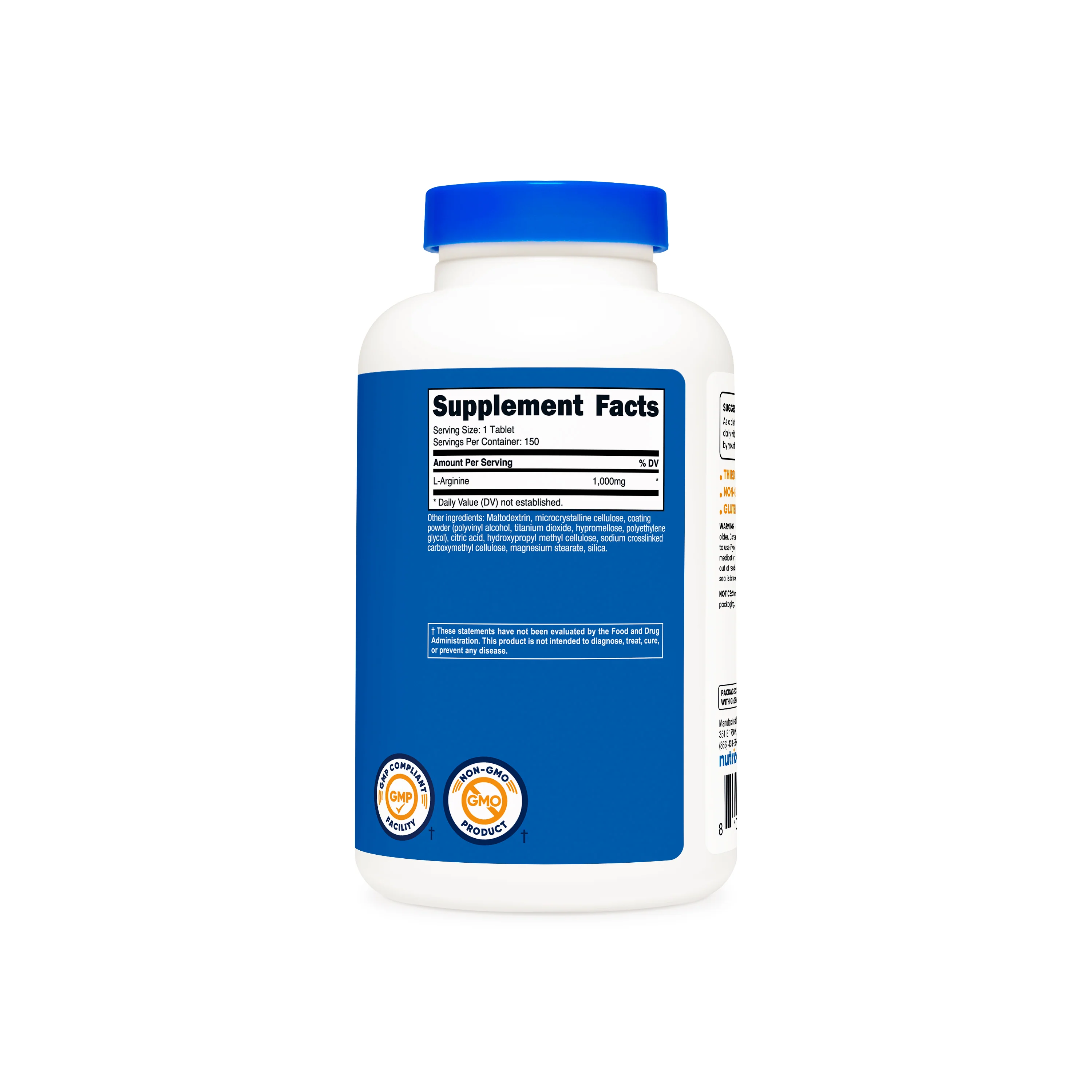 Nutricost L-Arginine Tablets - Image 2