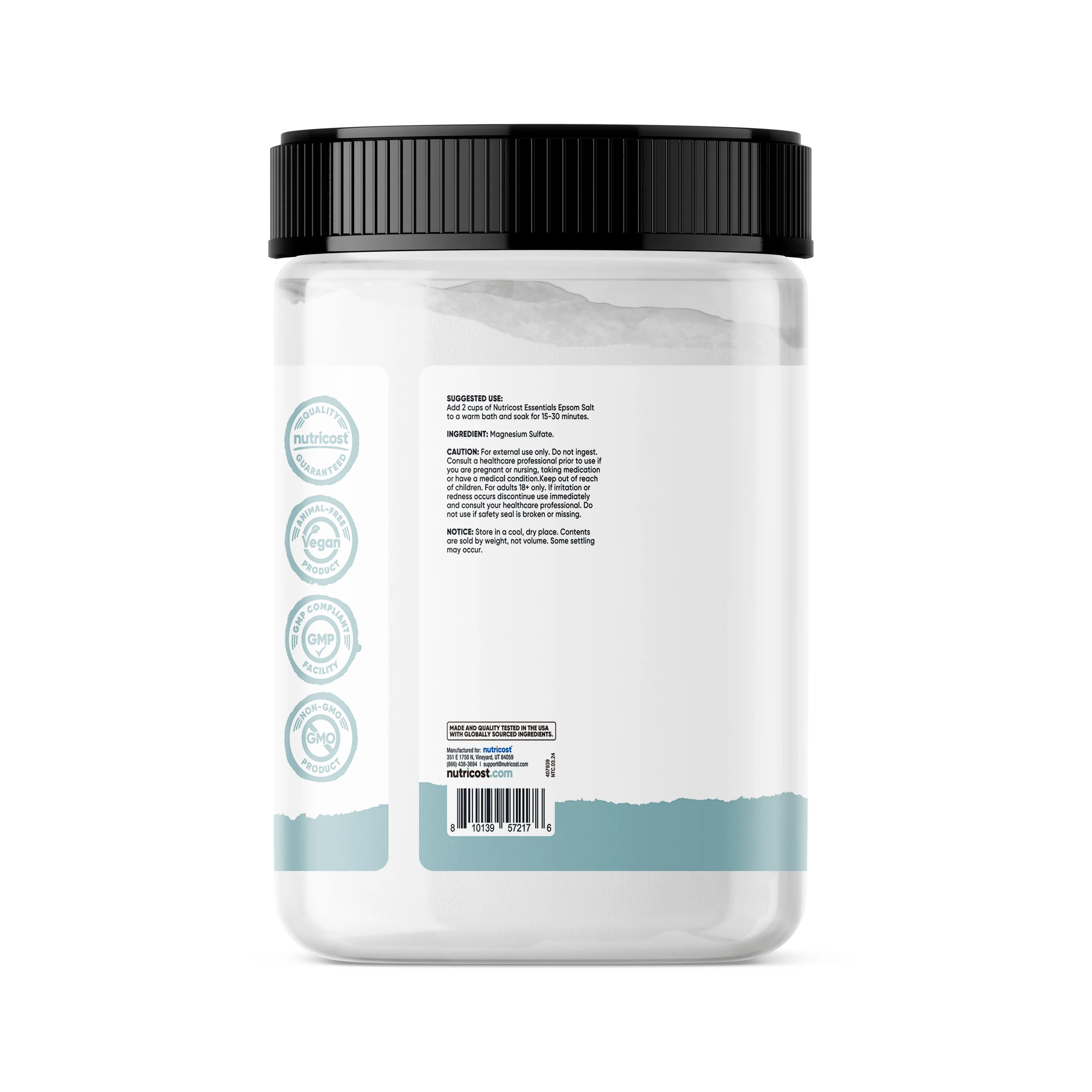 Nutricost Pure Epsom Salt - Image 2