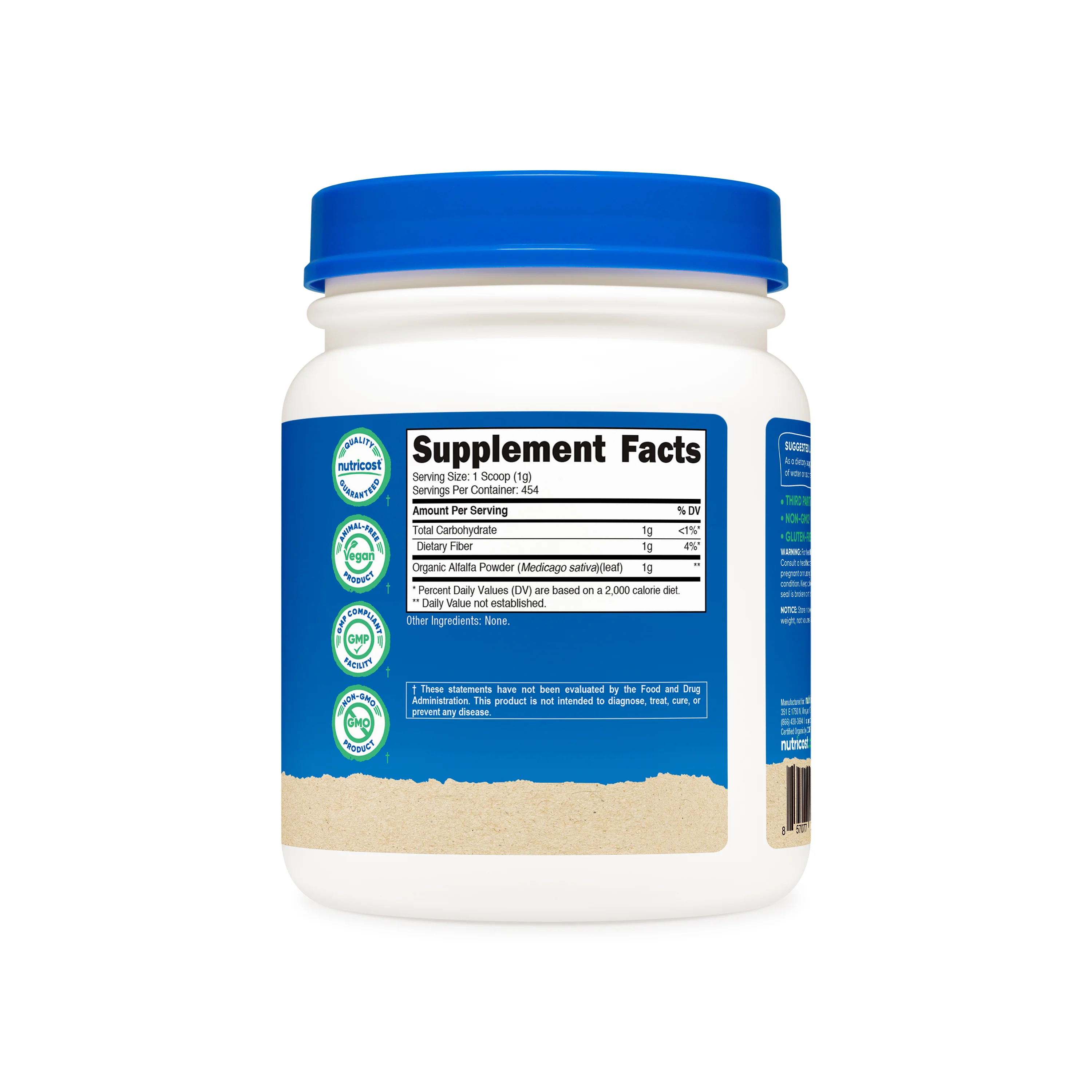 Nutricost Organic Alfalfa Powder - Image 2