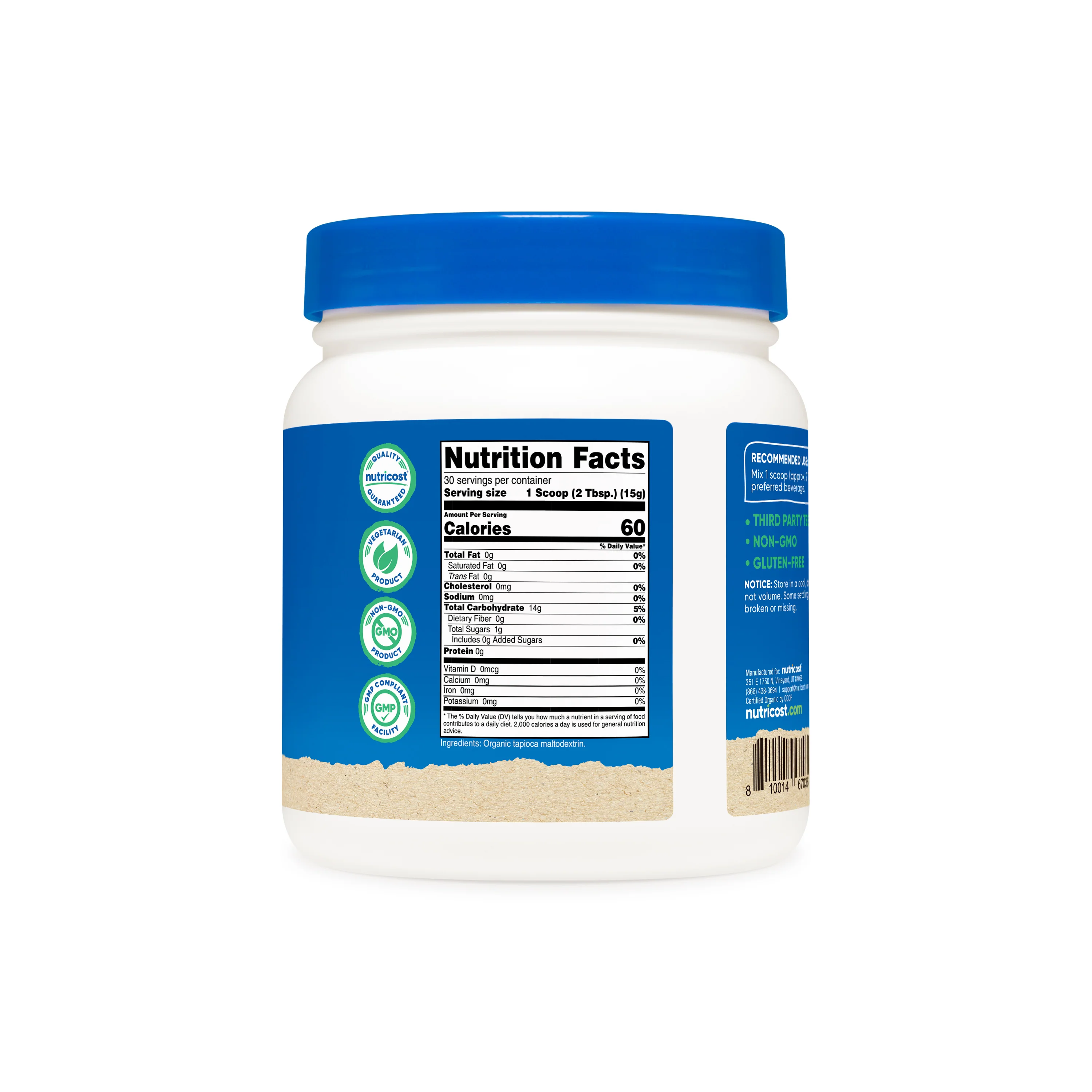Nutricost Organic Maltodextrin Powder - Image 3