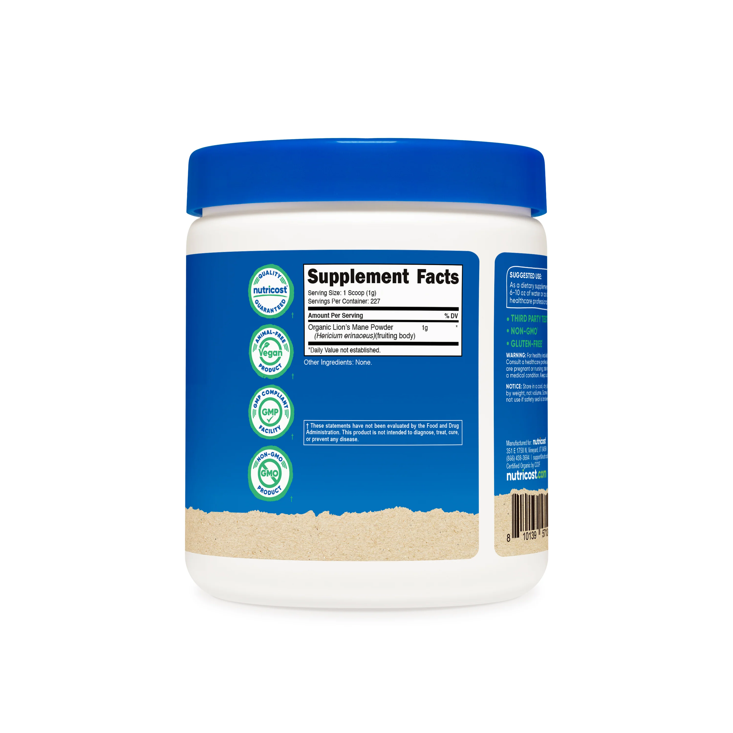 Nutricost Organic Lion's Mane Mushroom Powder - Image 5