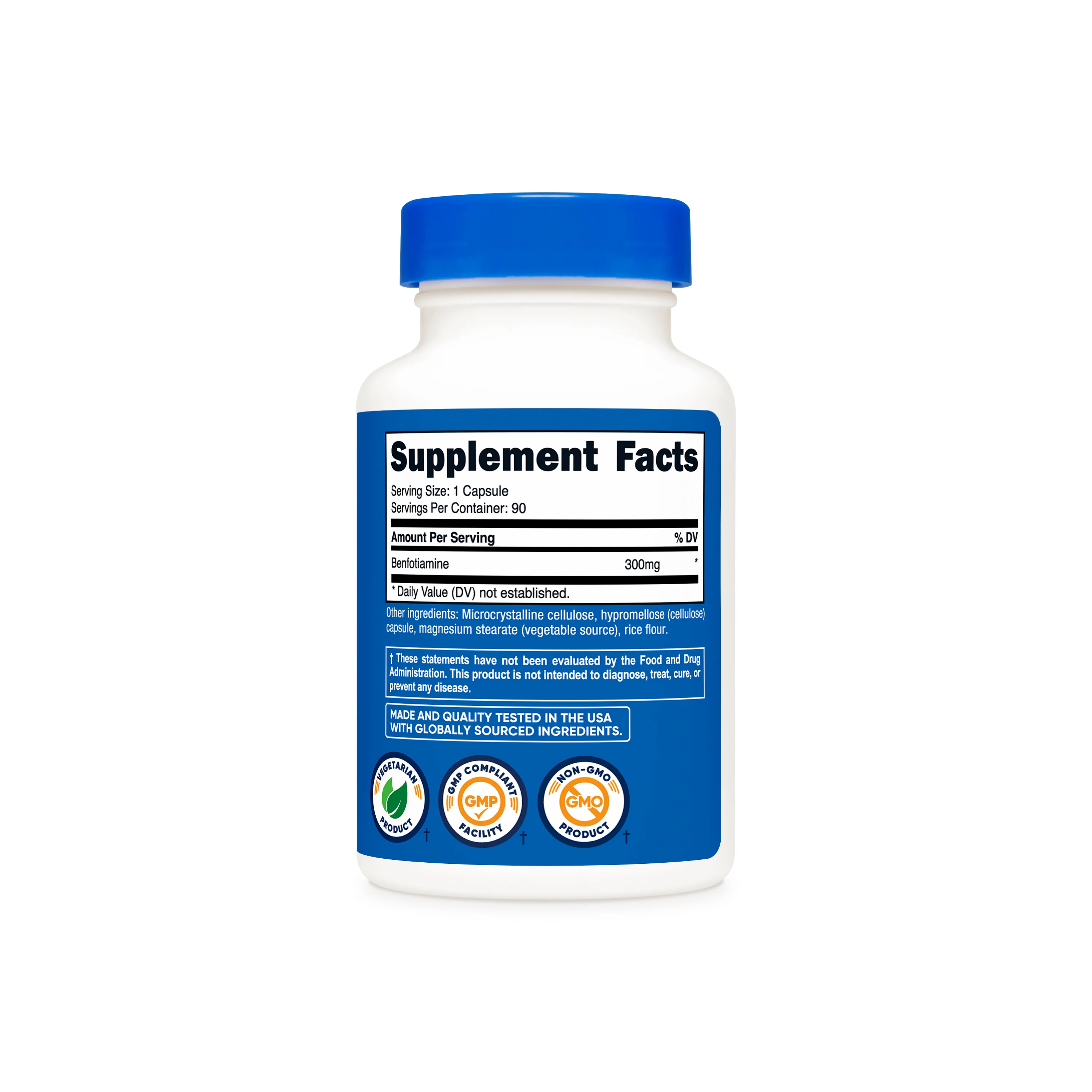 Nutricost Benfotiamine (300 MG) (90 Caps) - Image 2