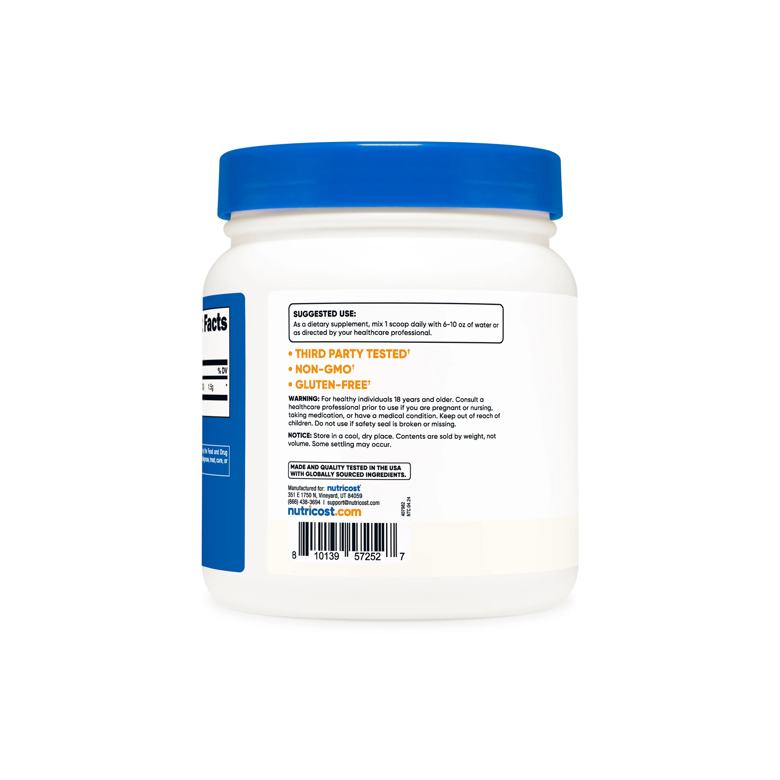 Nutricost Betaine Anhydrous (TMG) Powder - Image 3