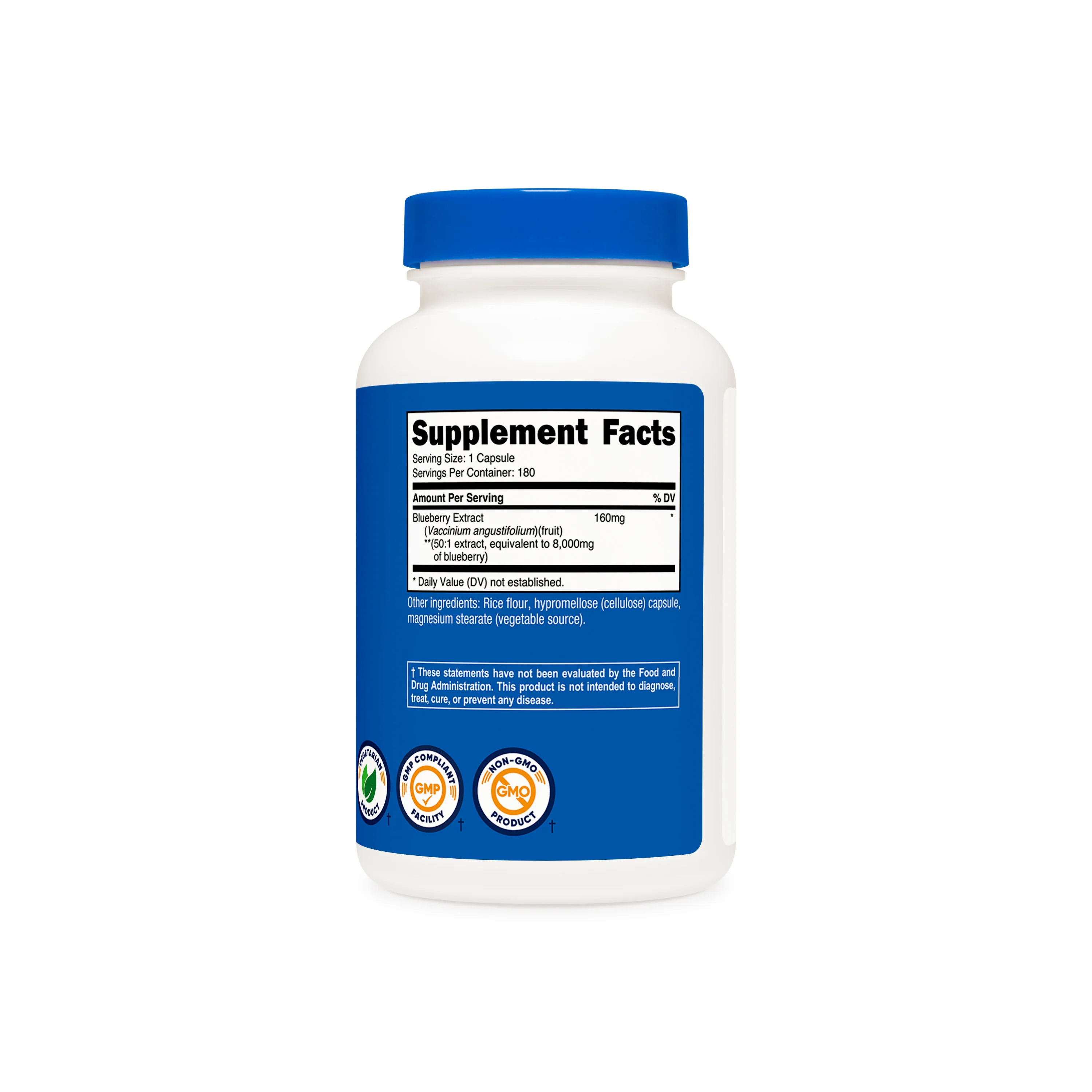 Nutricost Blueberry Extract Capsules - Image 2