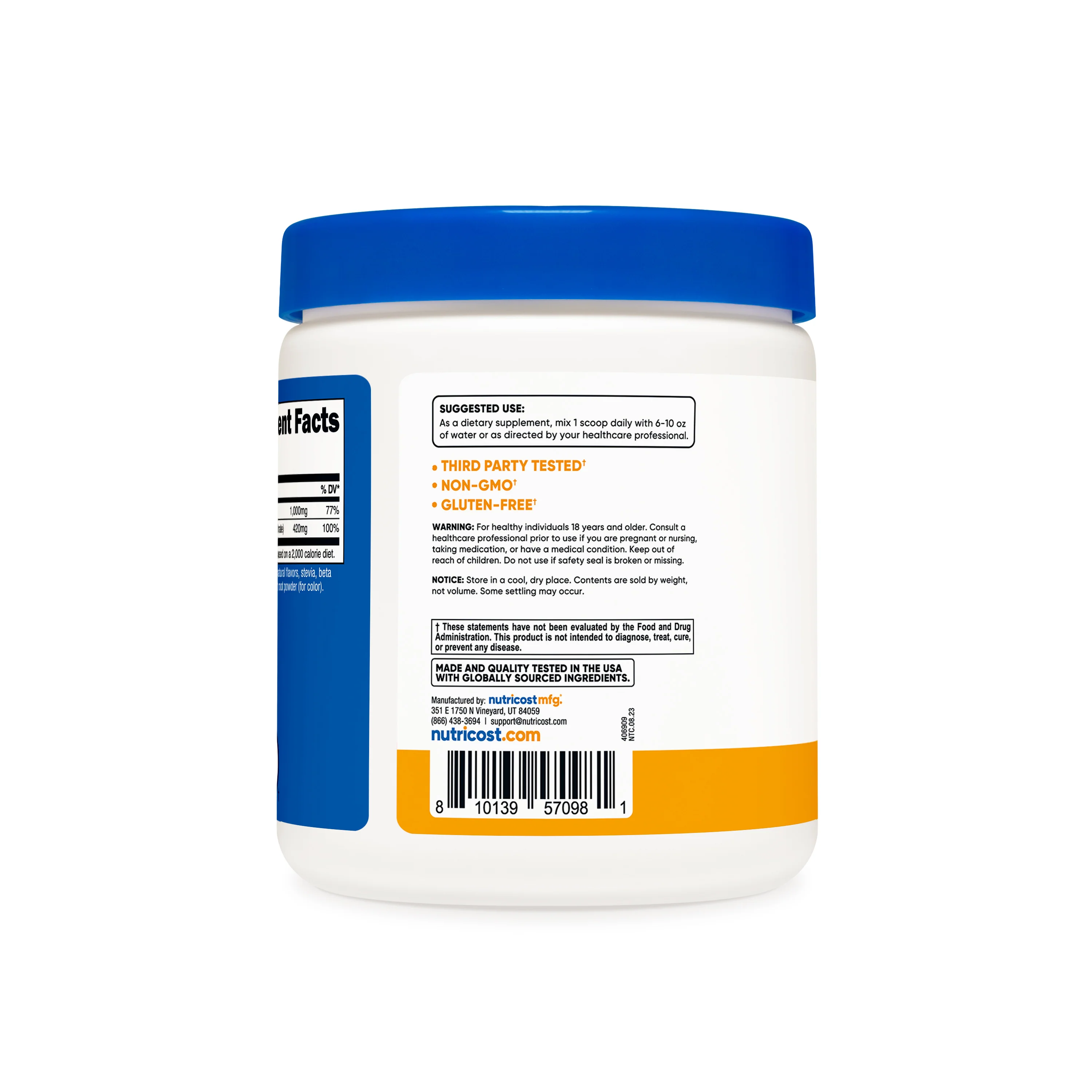 Nutricost Calcium Citrate + Magnesium Citrate Powder - Image 15
