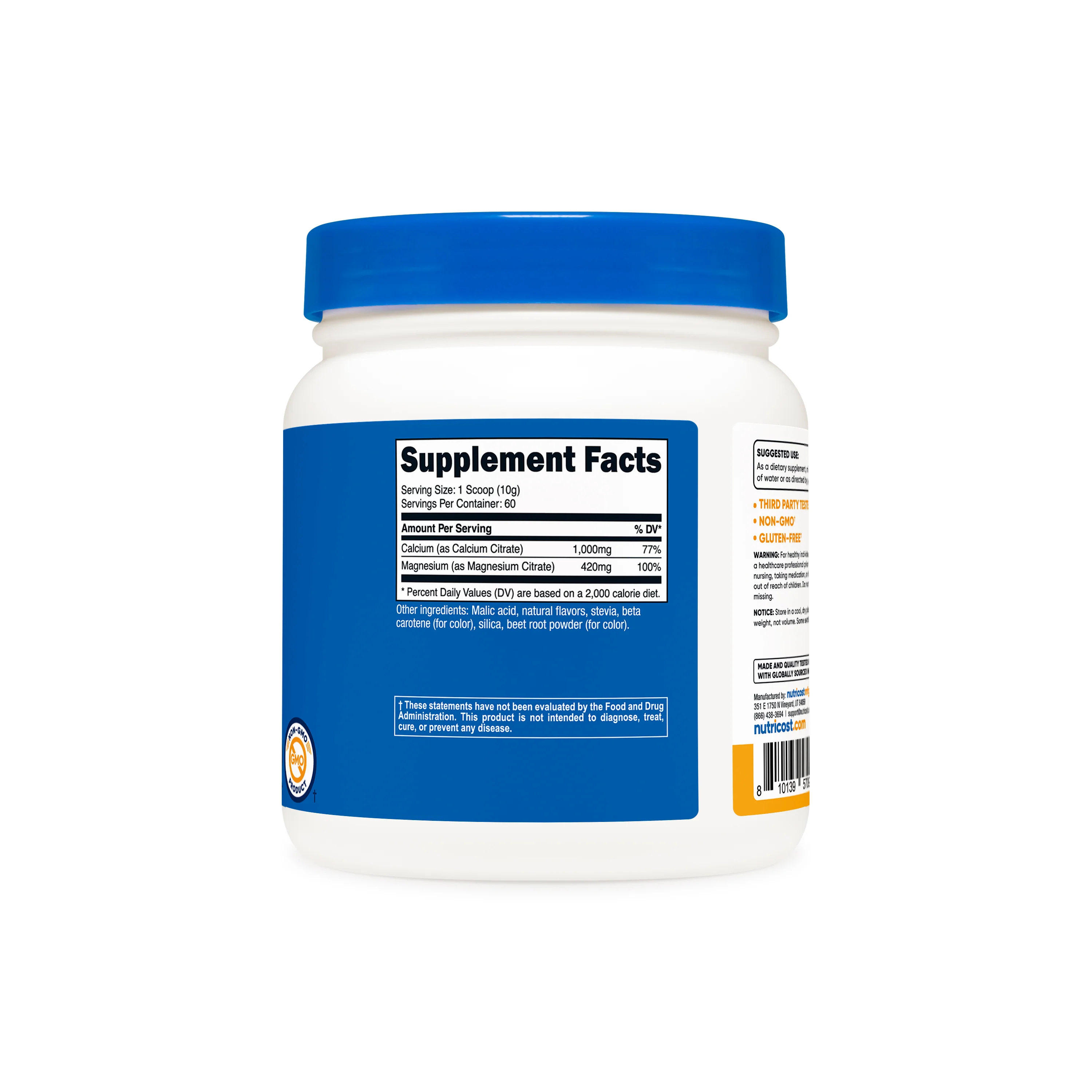 Nutricost Calcium Citrate + Magnesium Citrate Powder - Image 17