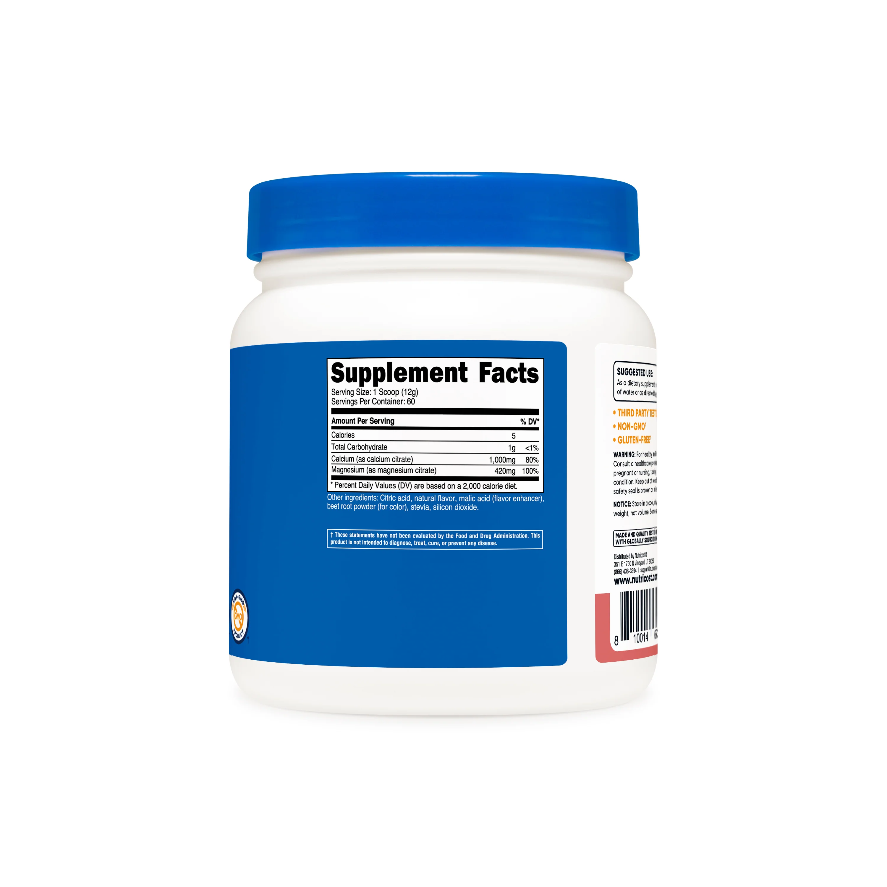 Nutricost Calcium Citrate + Magnesium Citrate Powder - Image 2