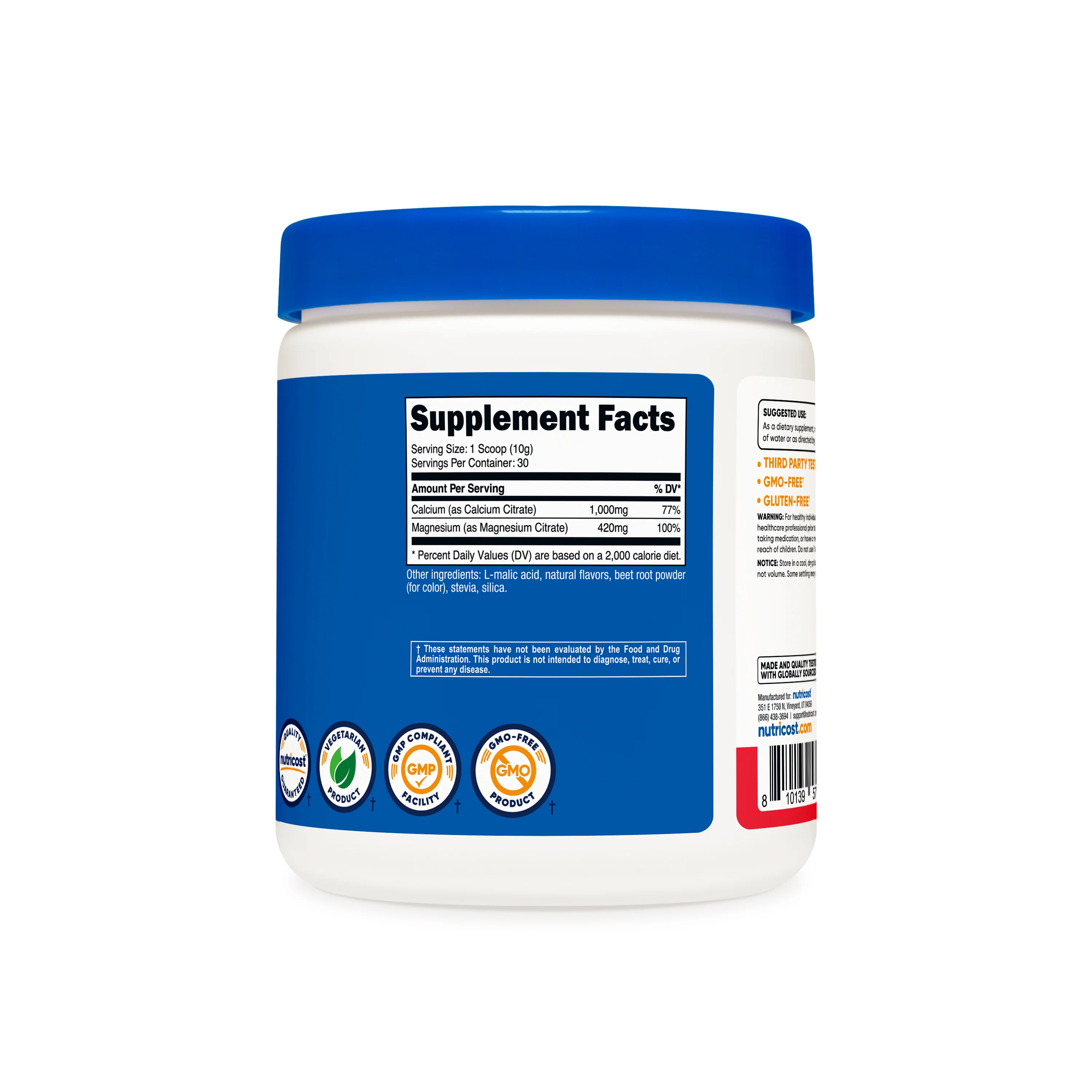 Nutricost Calcium Citrate + Magnesium Citrate Powder - Image 8