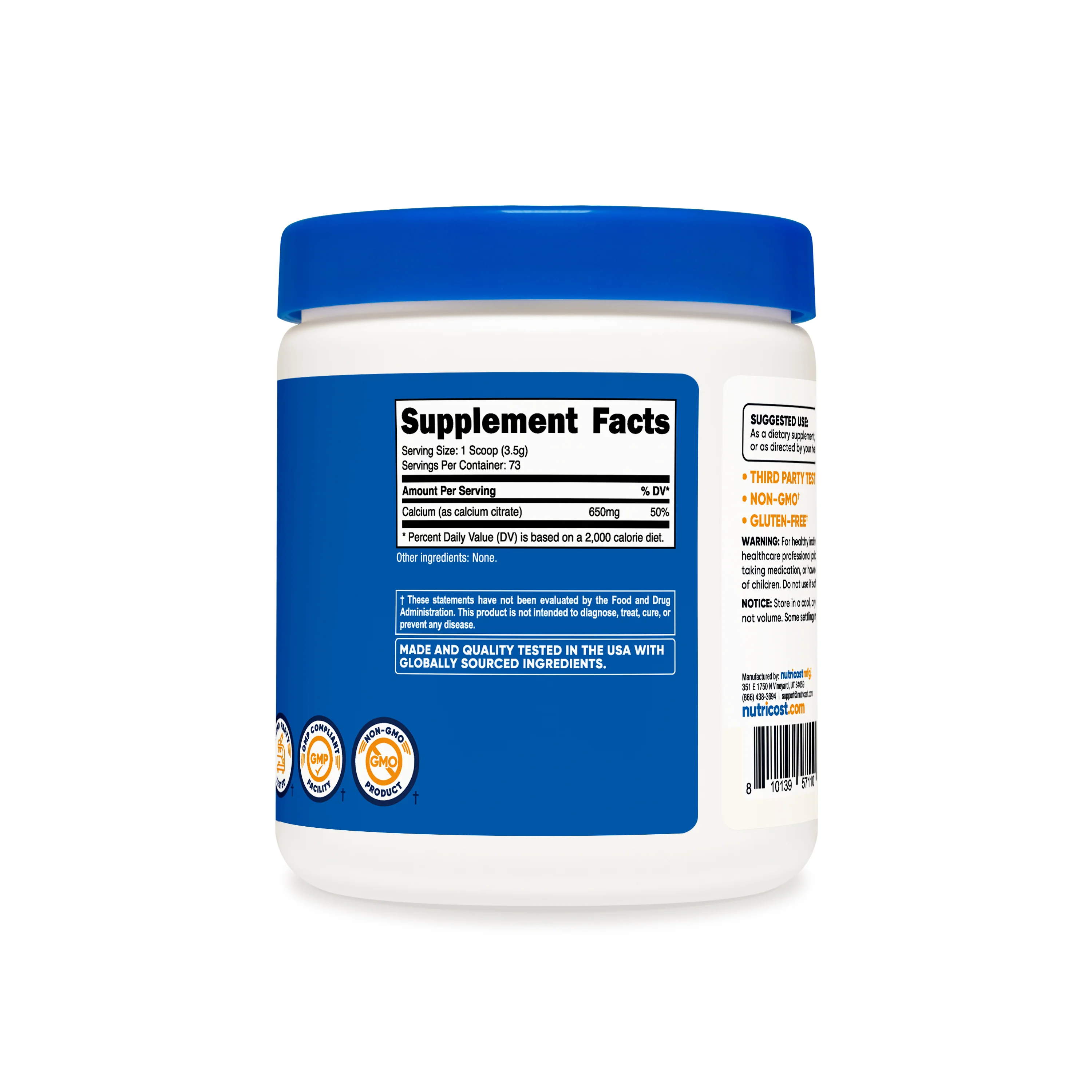 Nutricost Calcium Citrate Powder - Image 5