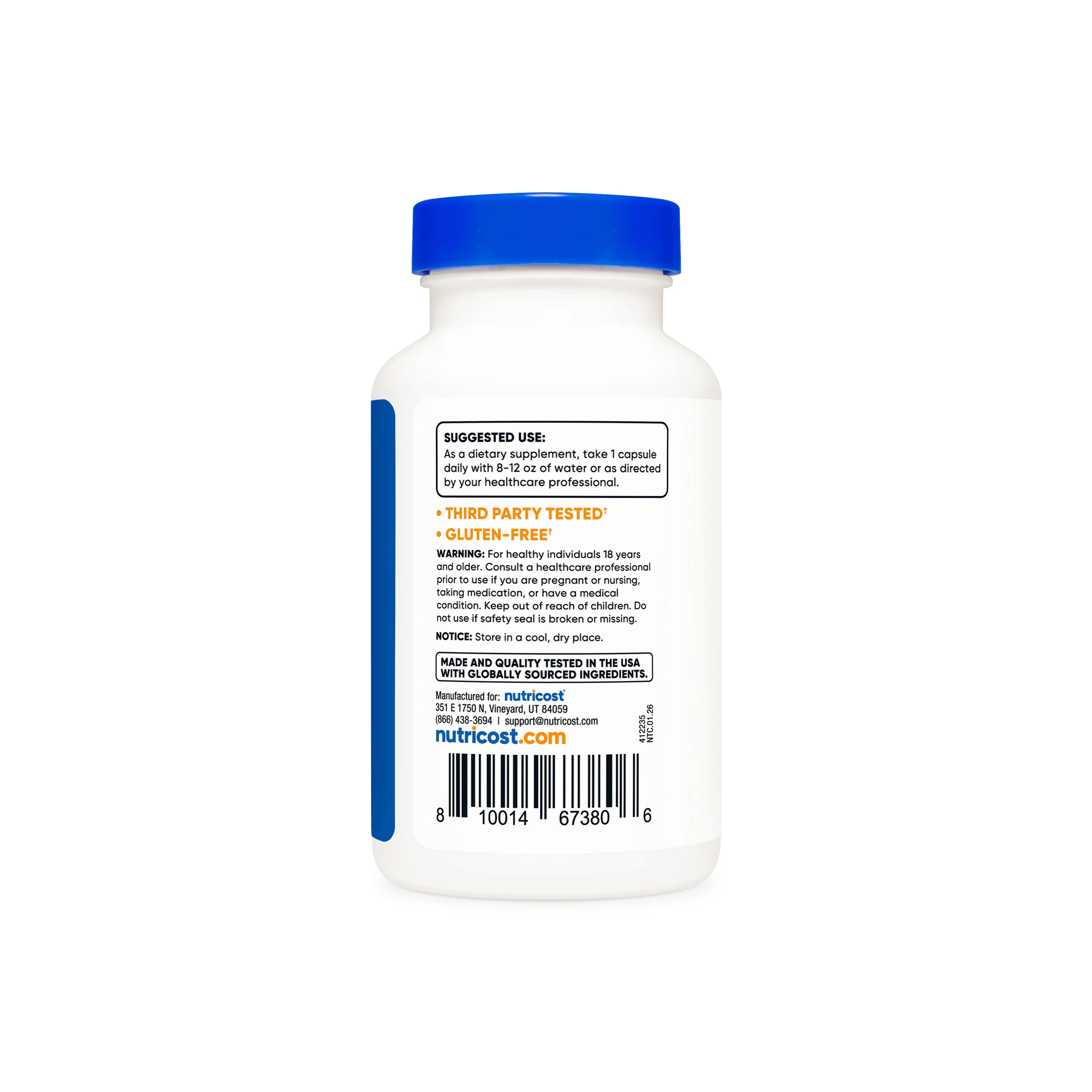 Nutricost Calcium D-Glucarate Capsules - Image 3