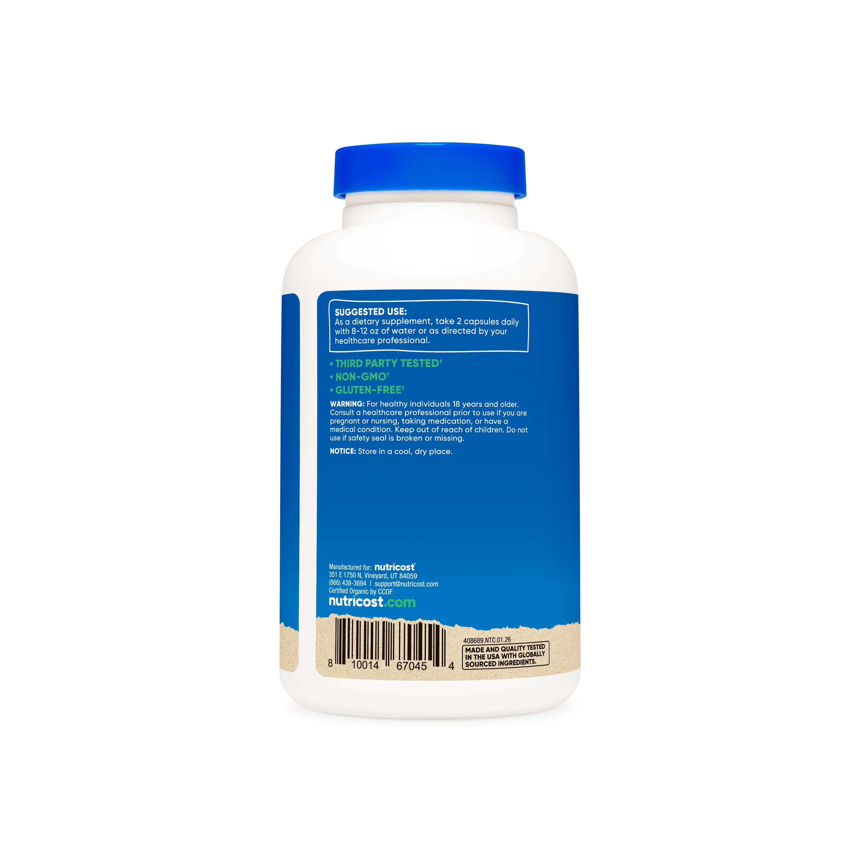 Nutricost Cinnamon Made with Organic Ceylon Capsules - Image 3