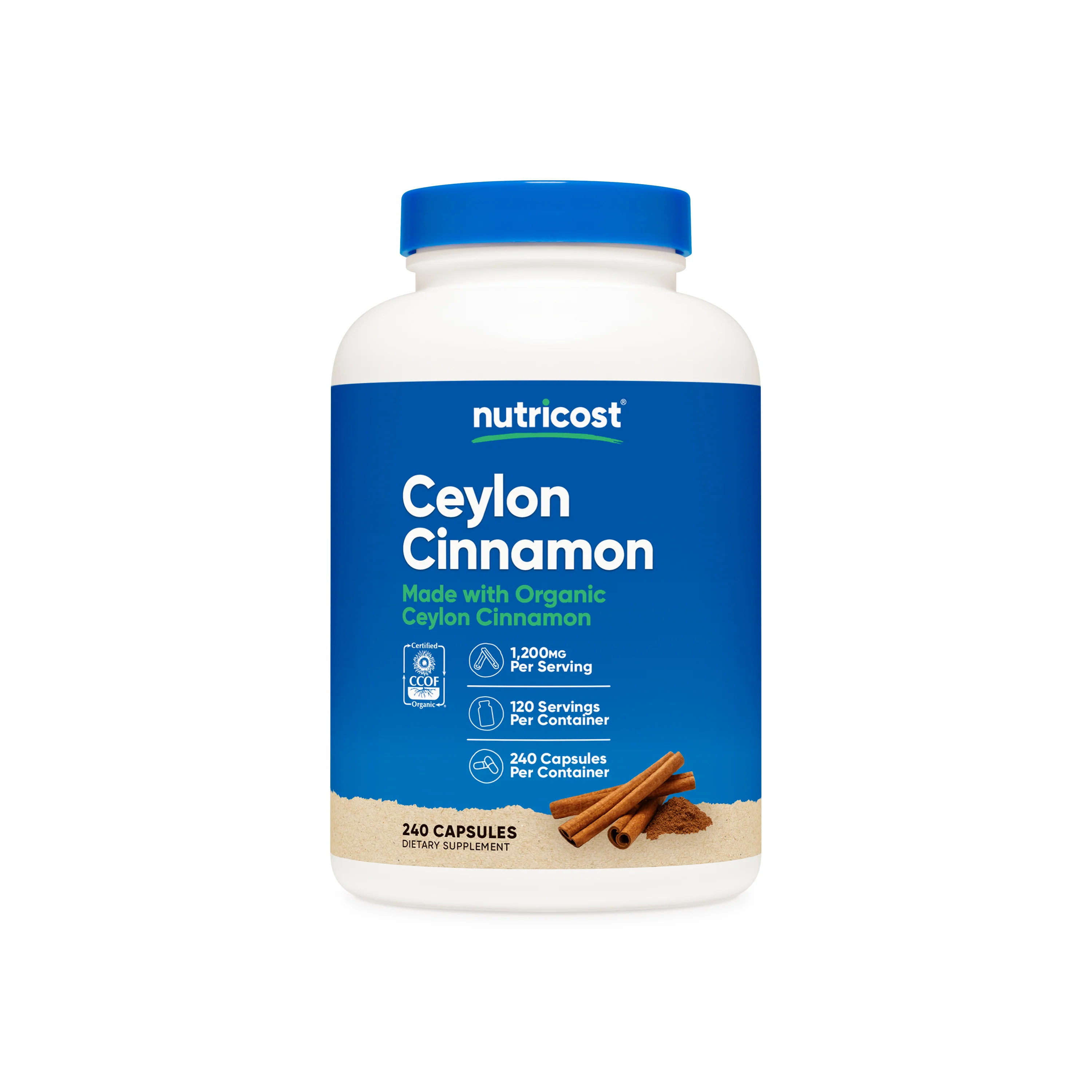 Nutricost Cinnamon Made with Organic Ceylon Capsules - Image 4