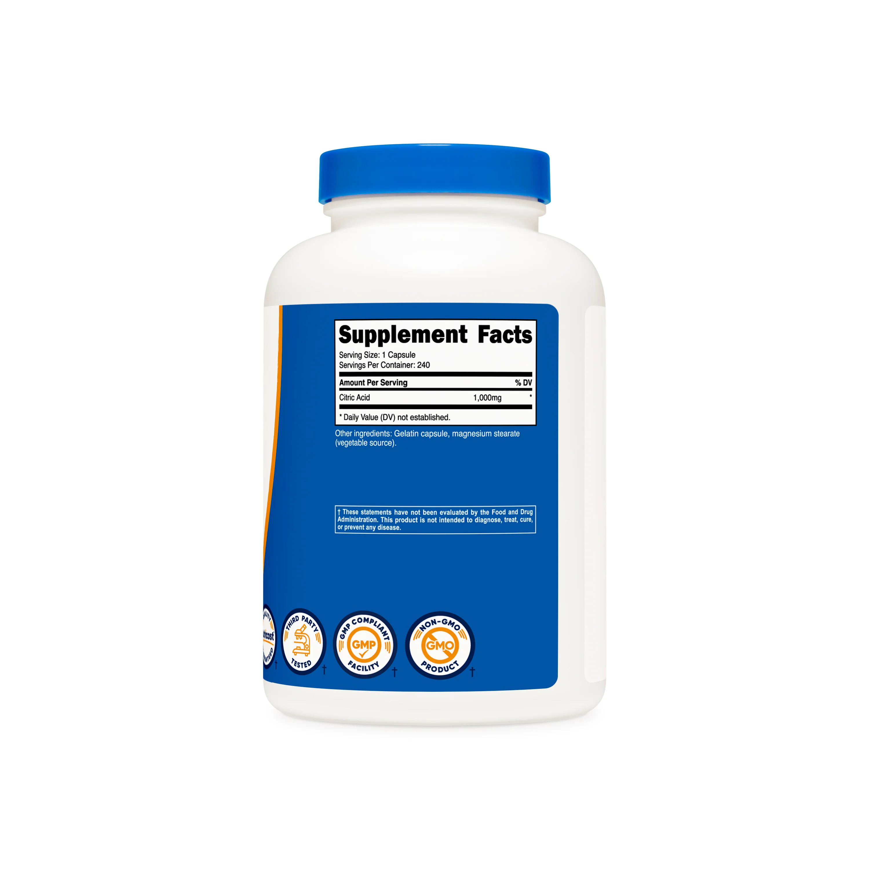 Nutricost Citric Acid Capsules - Image 2