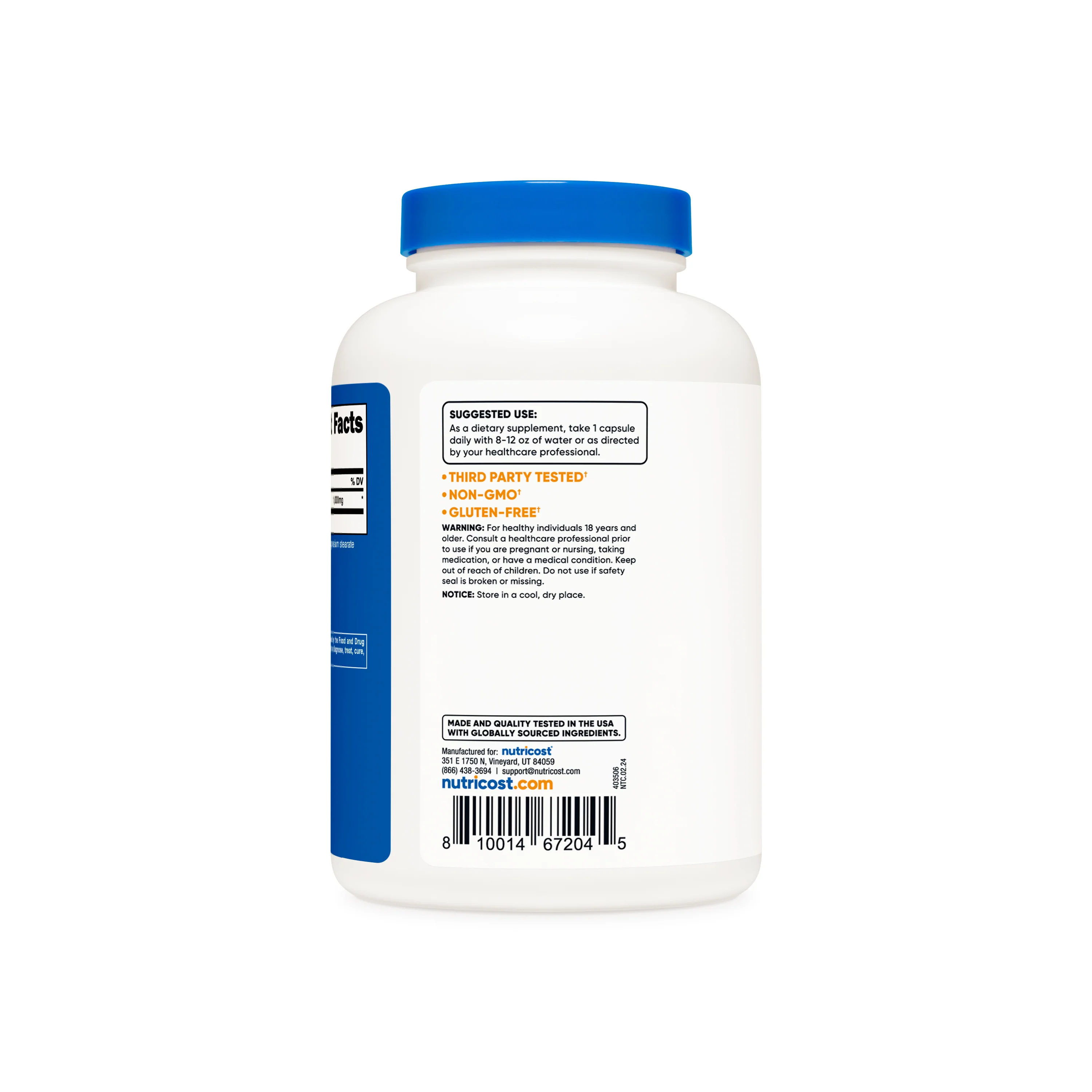 Nutricost Citric Acid Capsules - Image 3