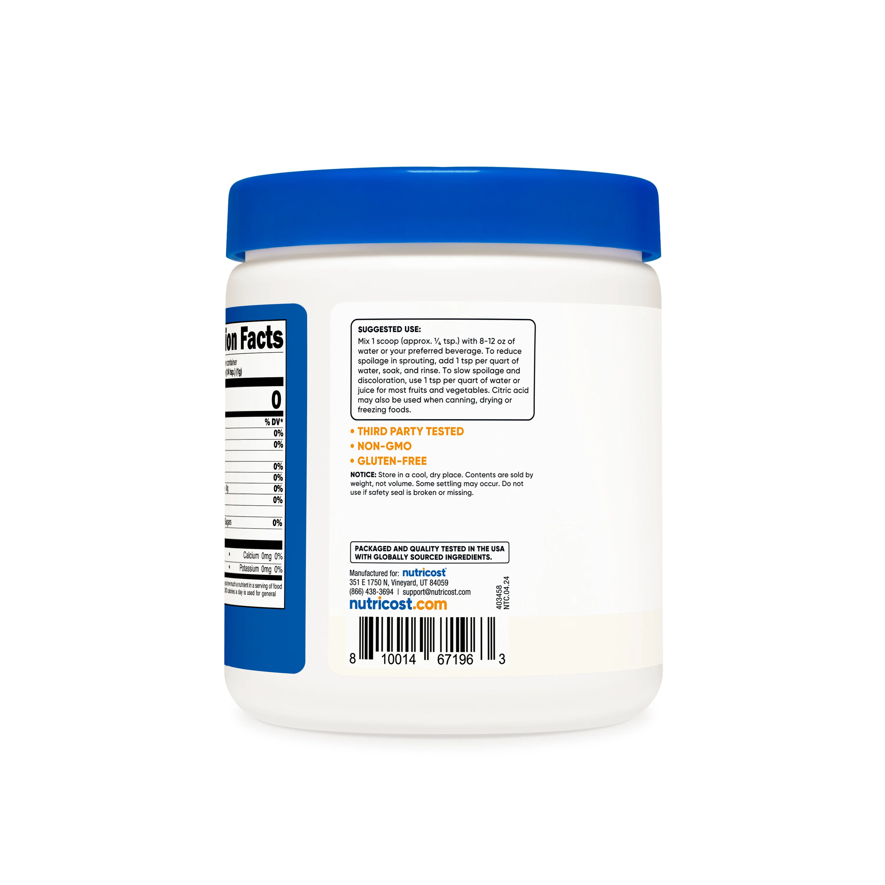 Nutricost Citric Acid Powder - Image 3