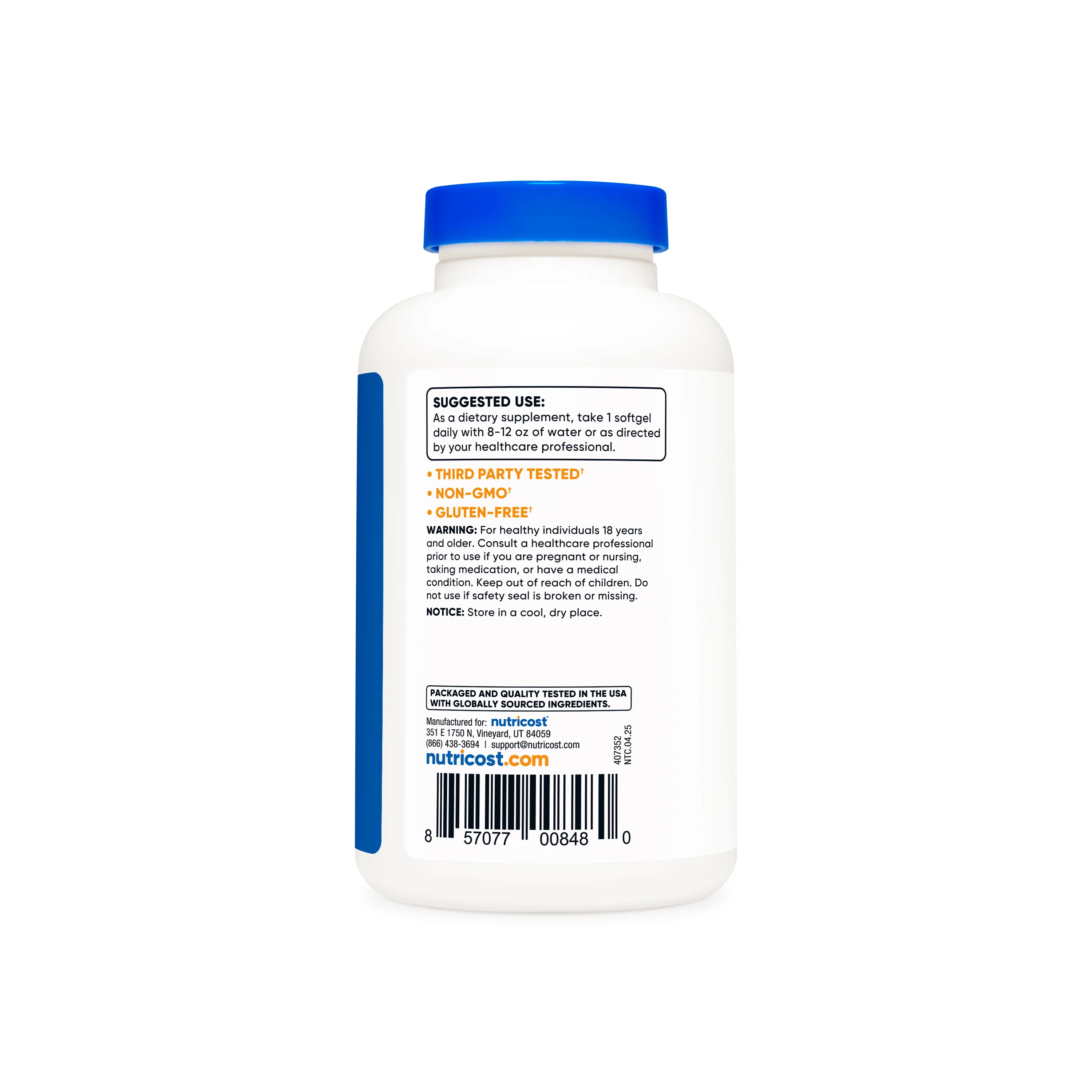 Nutricost Coconut Oil Softgels - Image 3