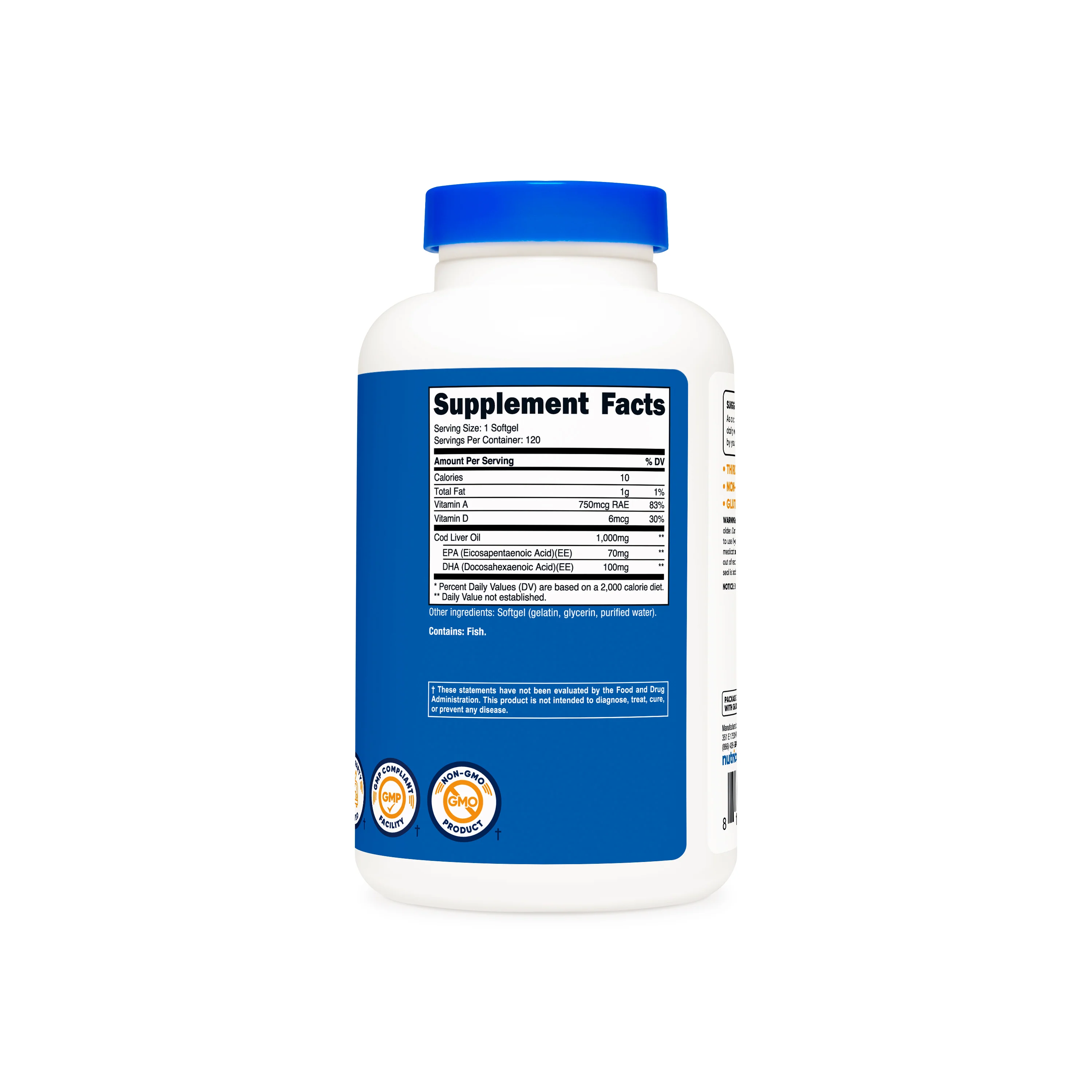 Nutricost Cod Liver Oil - Image 2