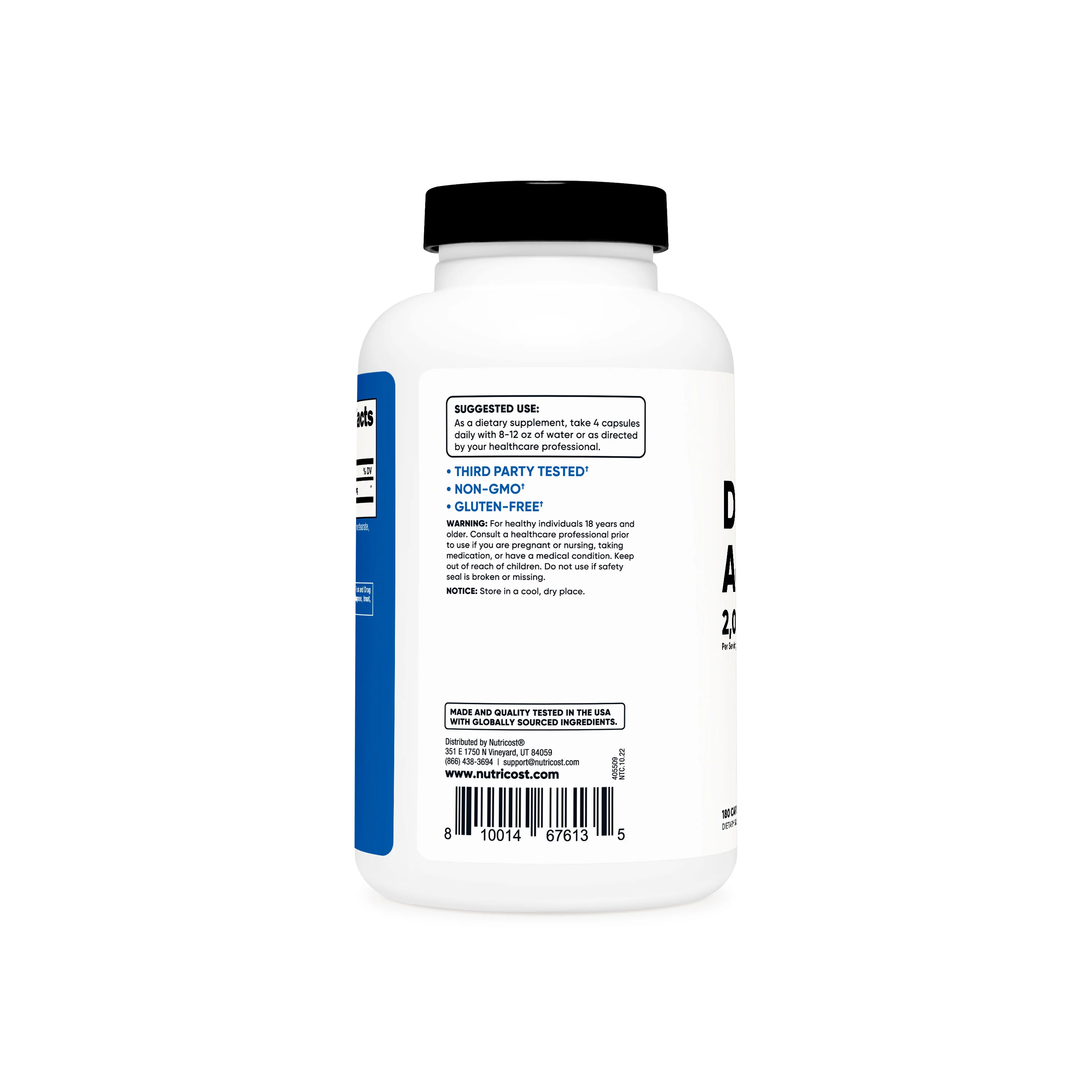 Nutricost D-Aspartic Acid Capsules - Image 3