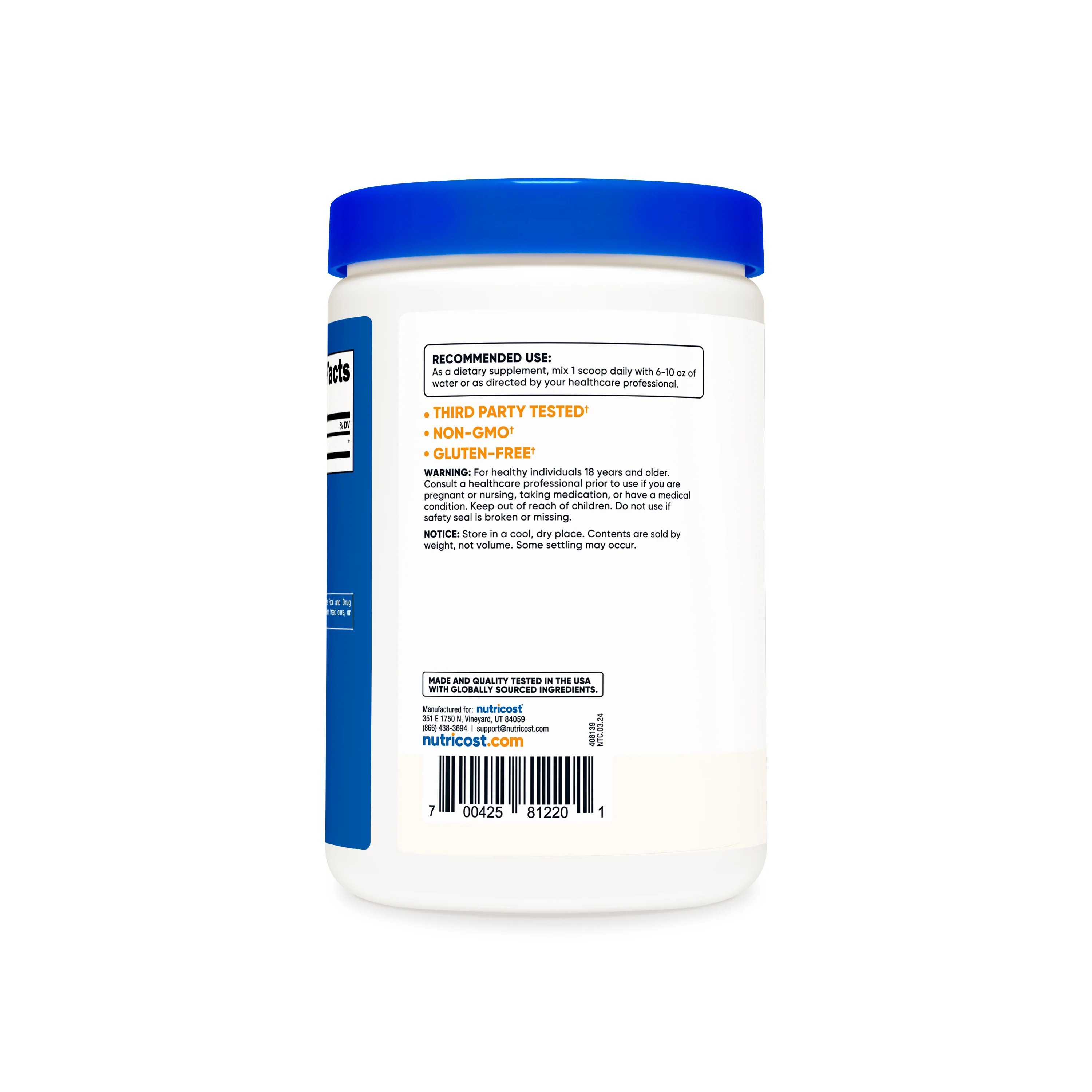 Nutricost D-Aspartic Acid Powder - Image 3
