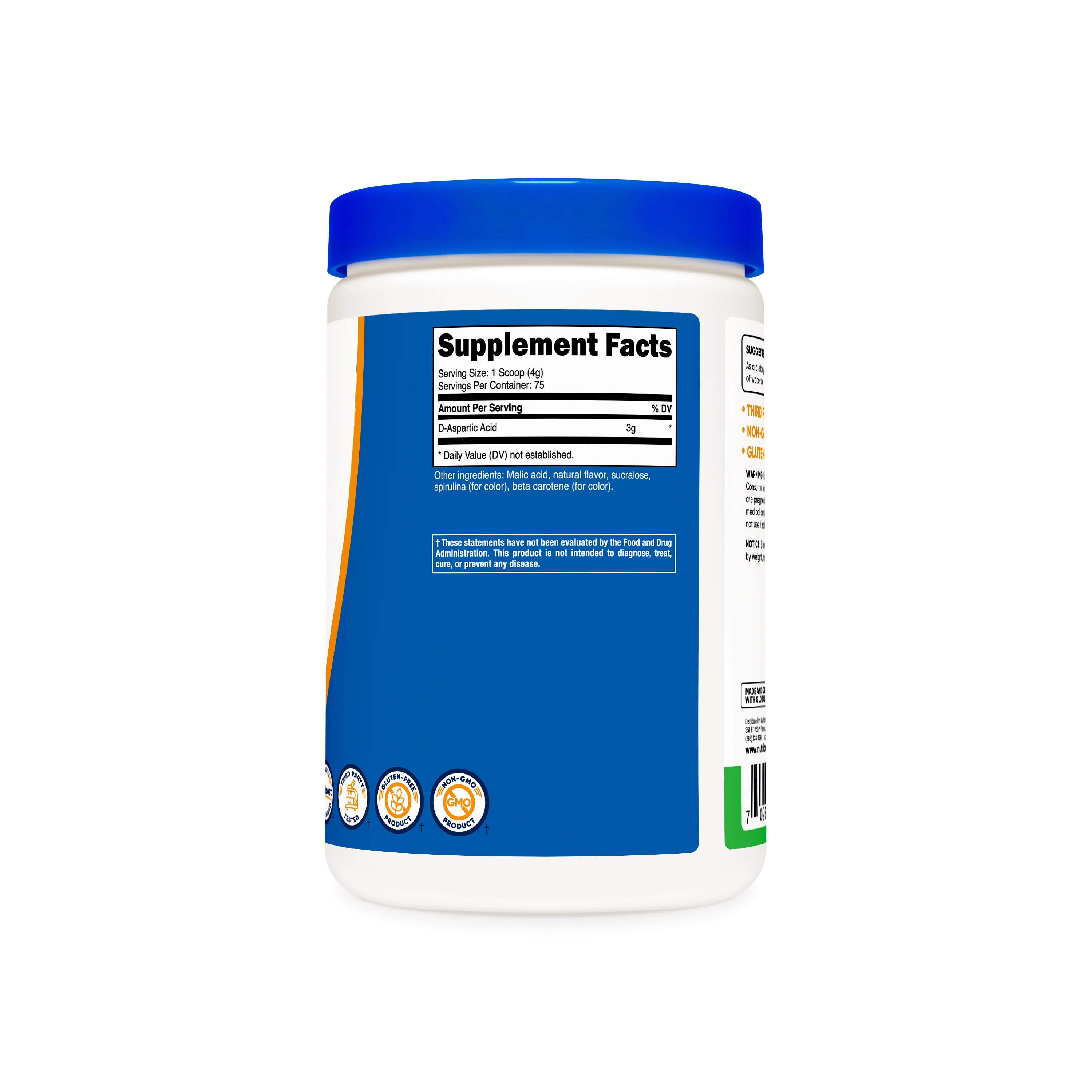 Nutricost D-Aspartic Acid Powder - Image 8