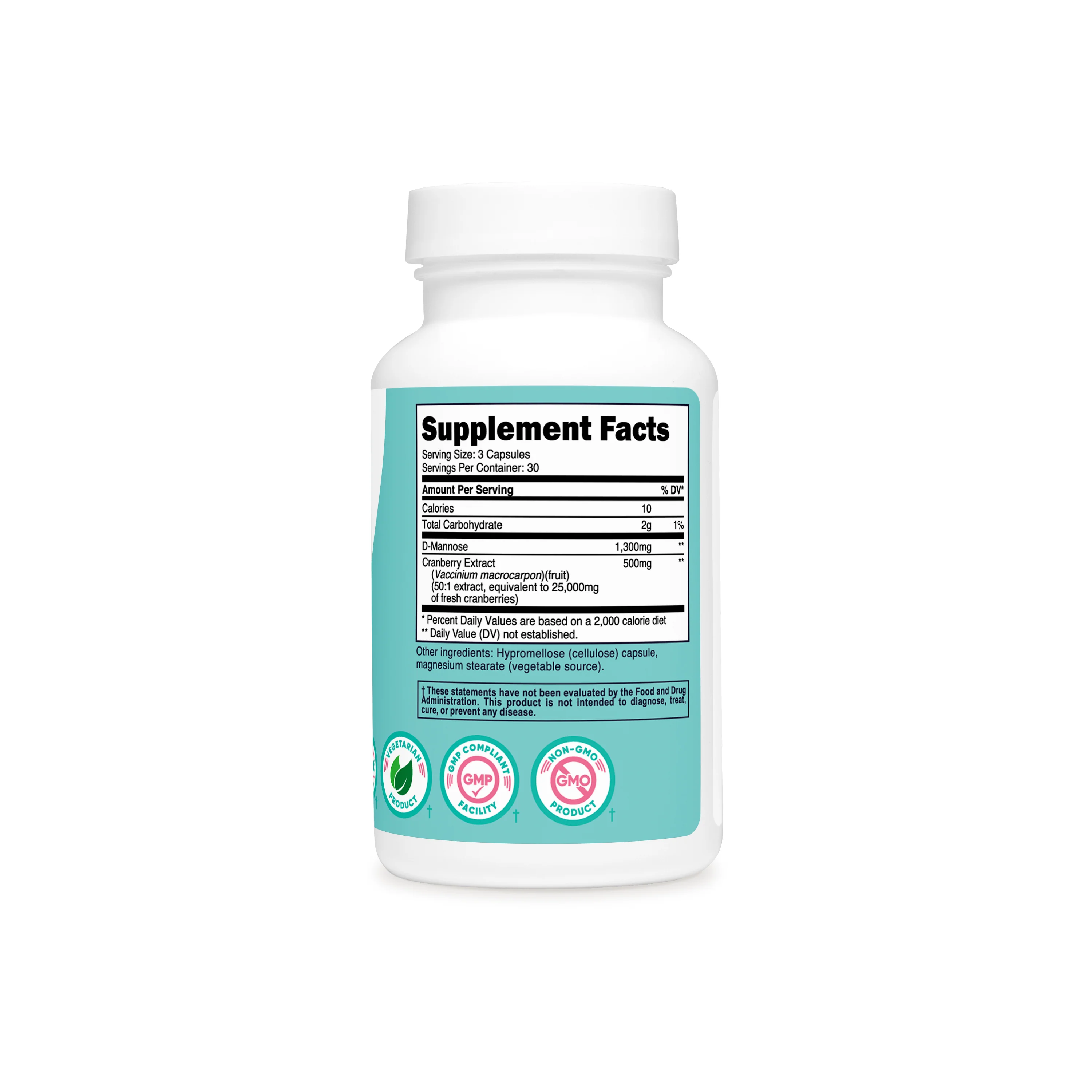 Nutricost D-Mannose with Cranberry Extract for Women - Image 3