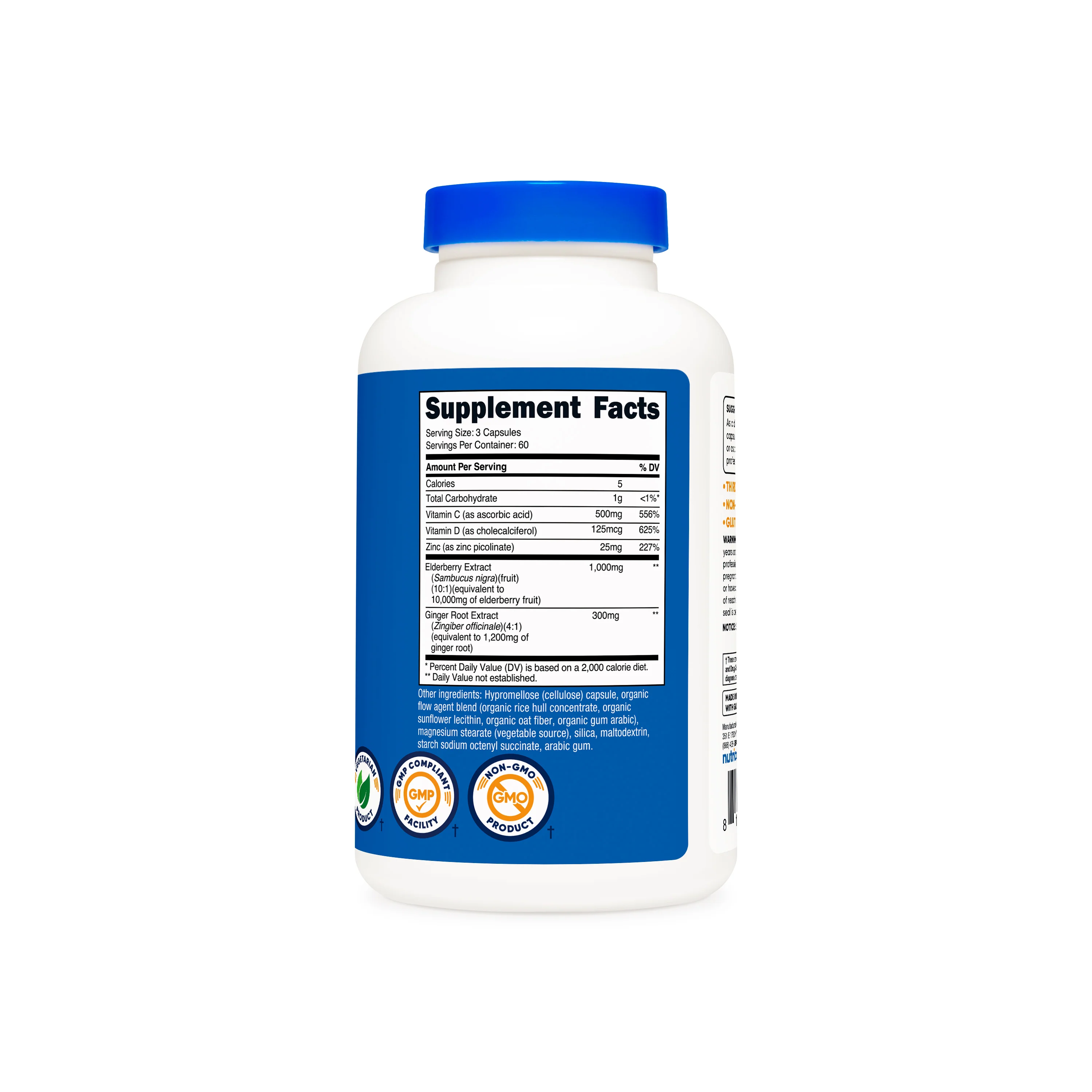Nutricost Elderberry & Ginger Root Extract - Image 2