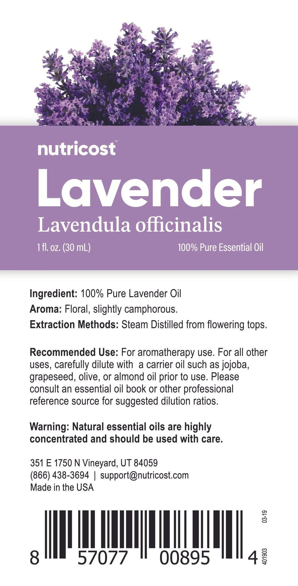 Nutricost Essential Oils (100% Pure Oregano, Peppermint, Melaleuca, or Lavender Oil) - Image 6