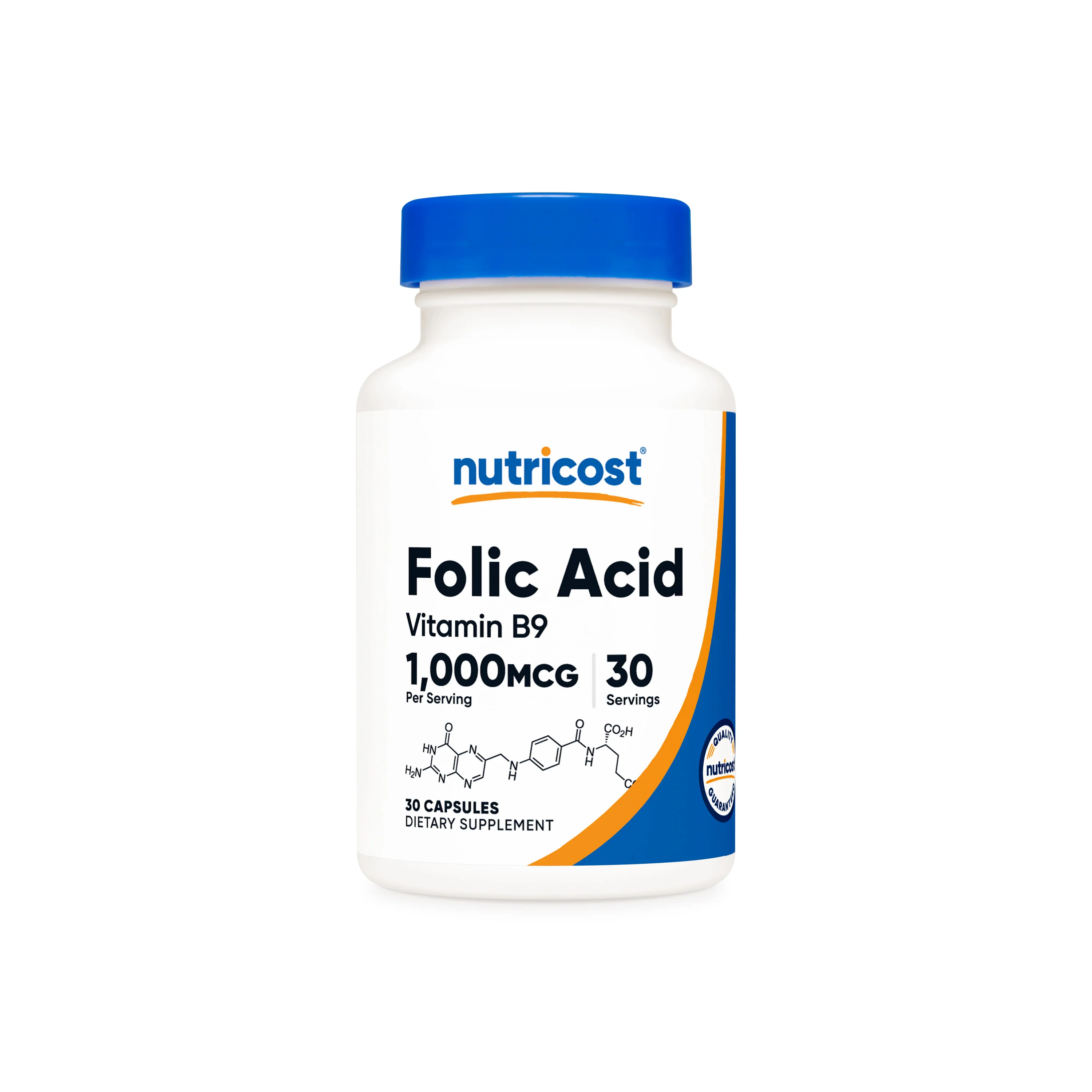 Nutricost Folic Acid (Vitamin B9) Capsules - Image 3