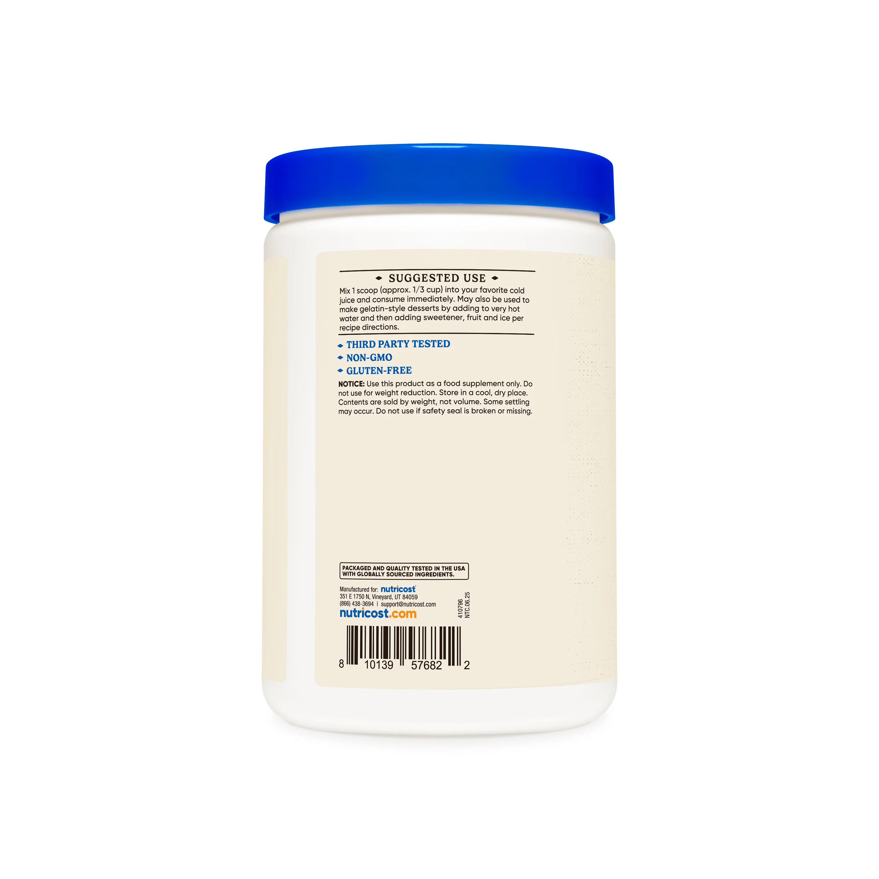 Nutricost Grass-Fed Beef Gelatin Powder - Image 3