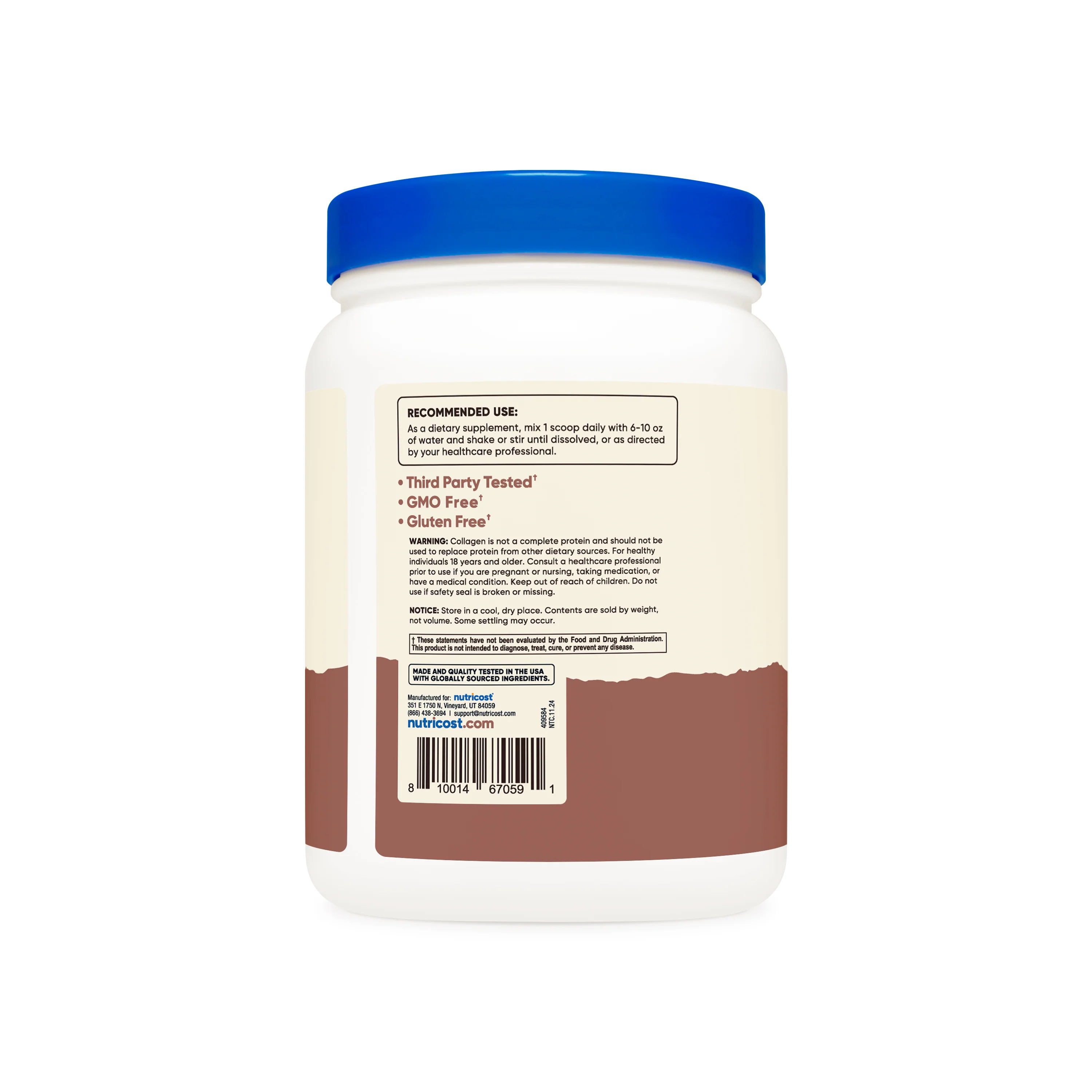 Nutricost Grass-Fed Bovine Collagen Hydrolysate Powder - Image 6