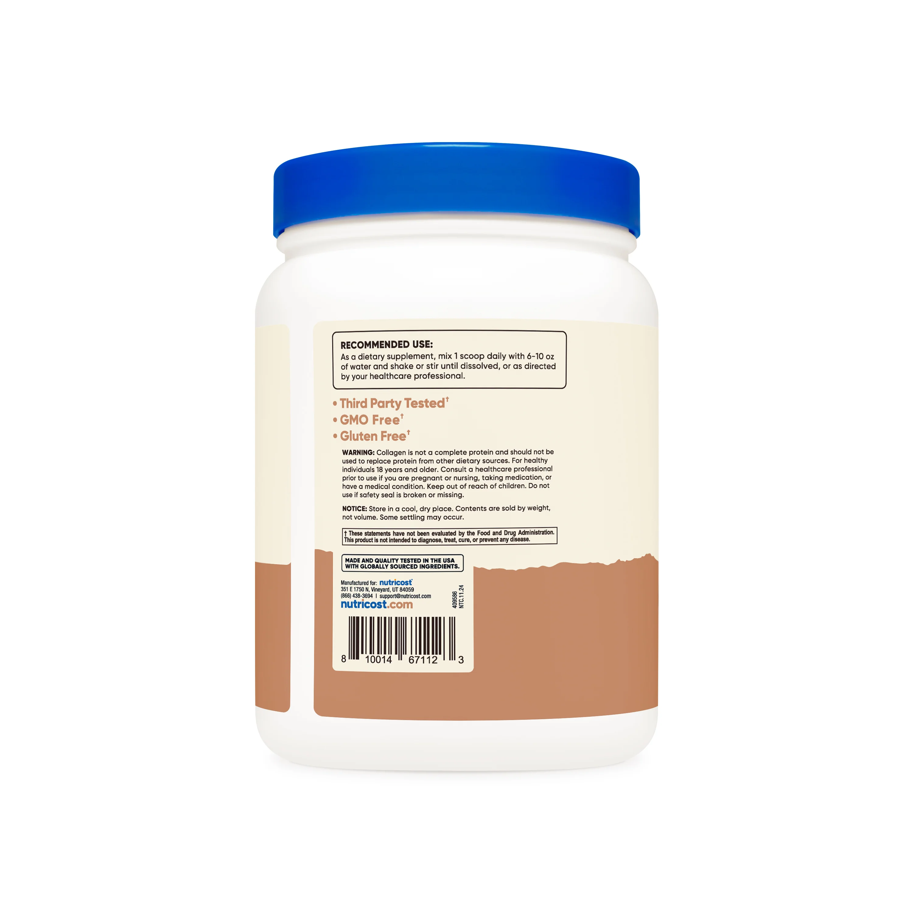 Nutricost Grass-Fed Bovine Collagen Hydrolysate Powder - Image 8