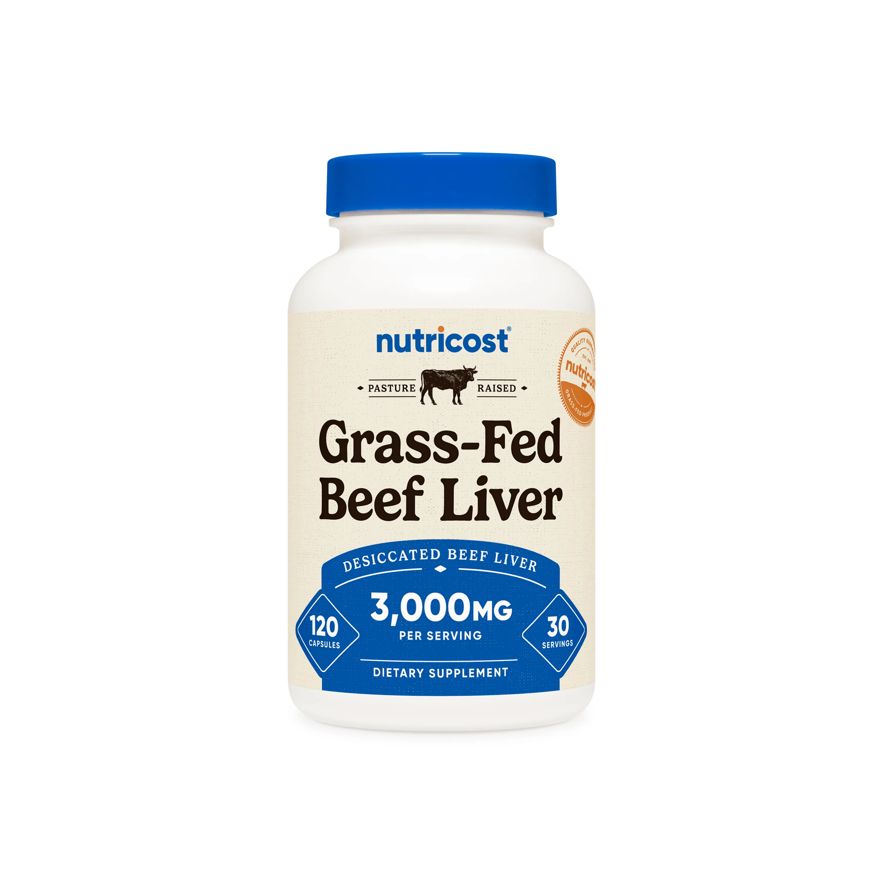 Nutricost Grass-Fed Desiccated Beef Liver Capsules - Image 4