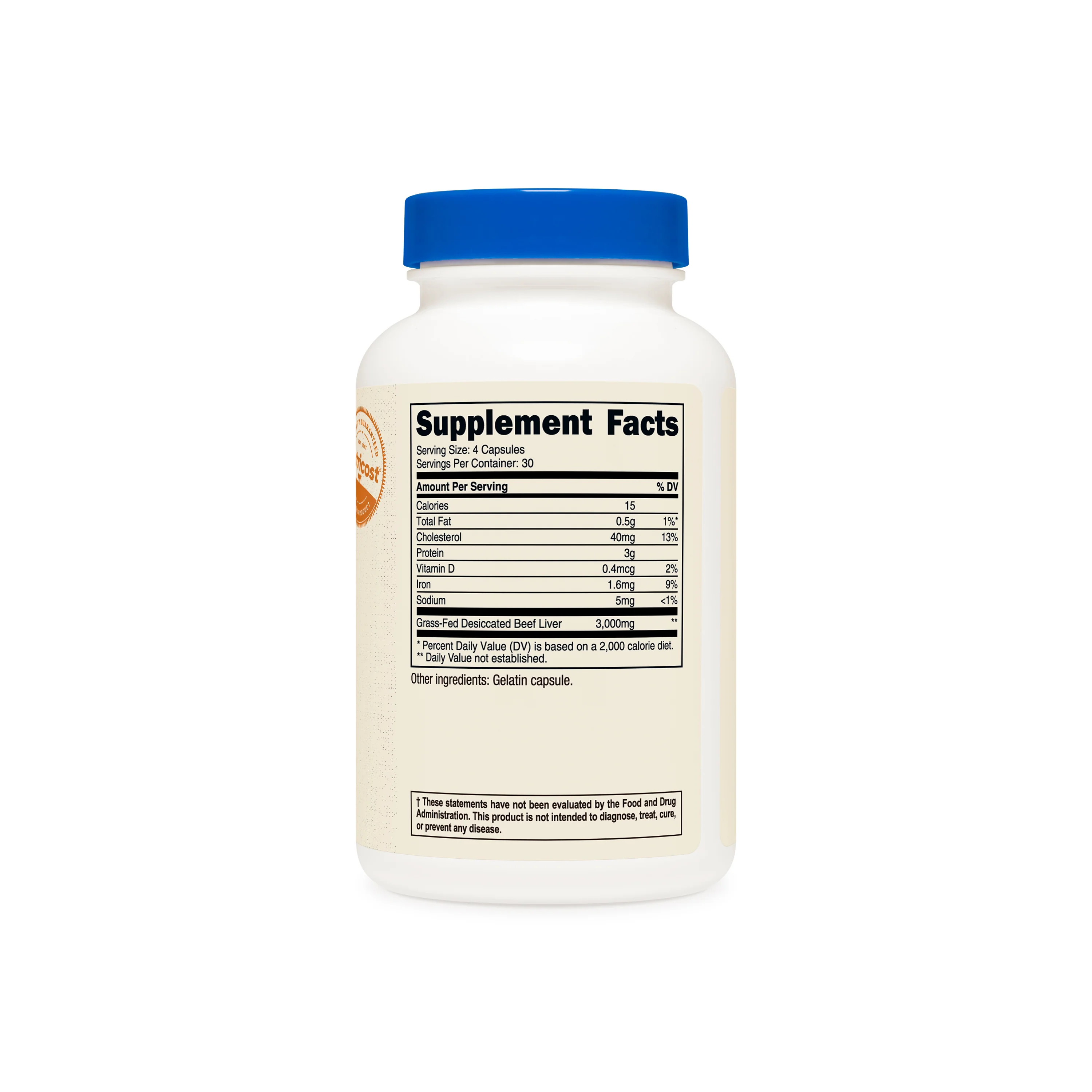Nutricost Grass-Fed Desiccated Beef Liver Capsules - Image 5