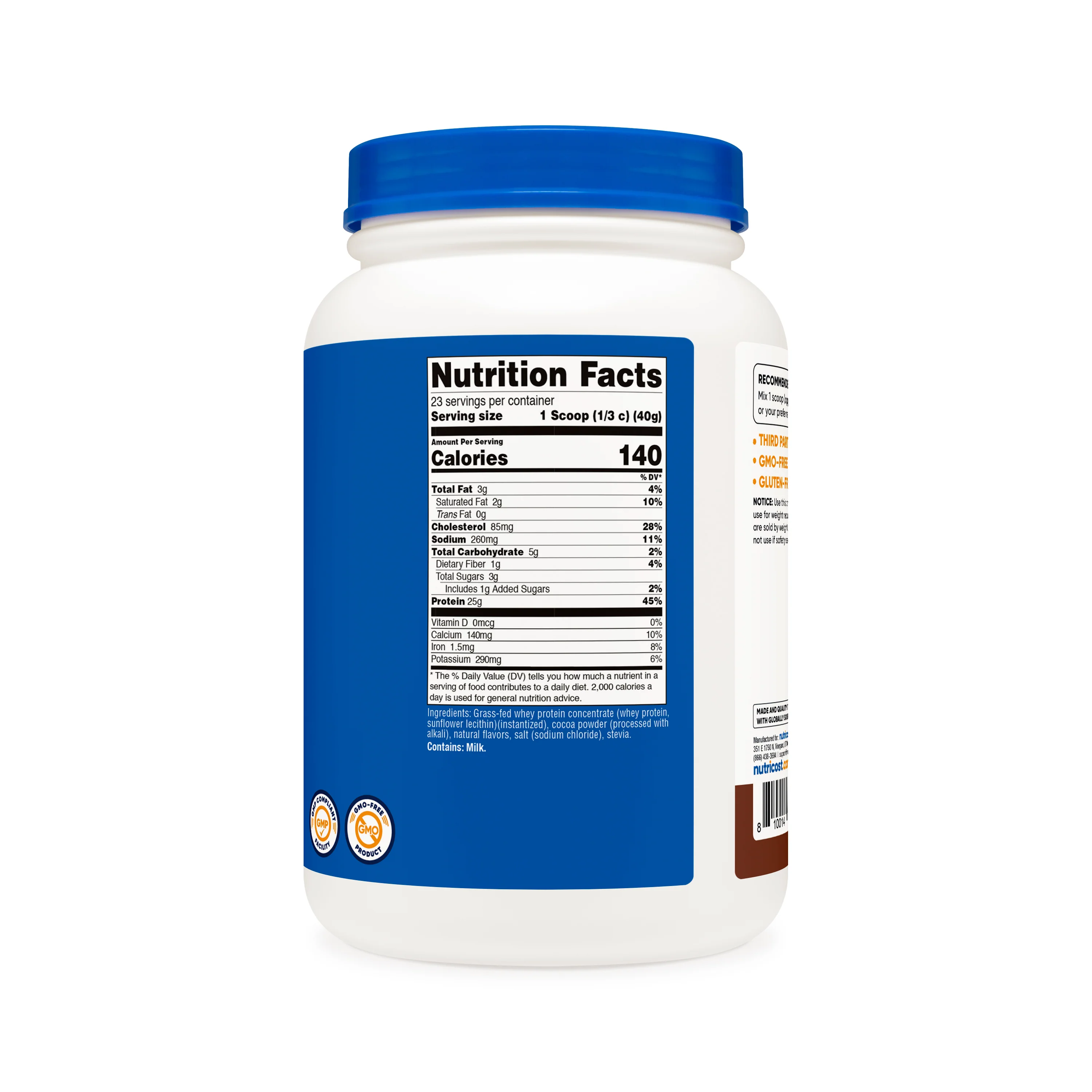 Nutricost Grass-Fed Whey Protein Concentrate Powder - Image 17