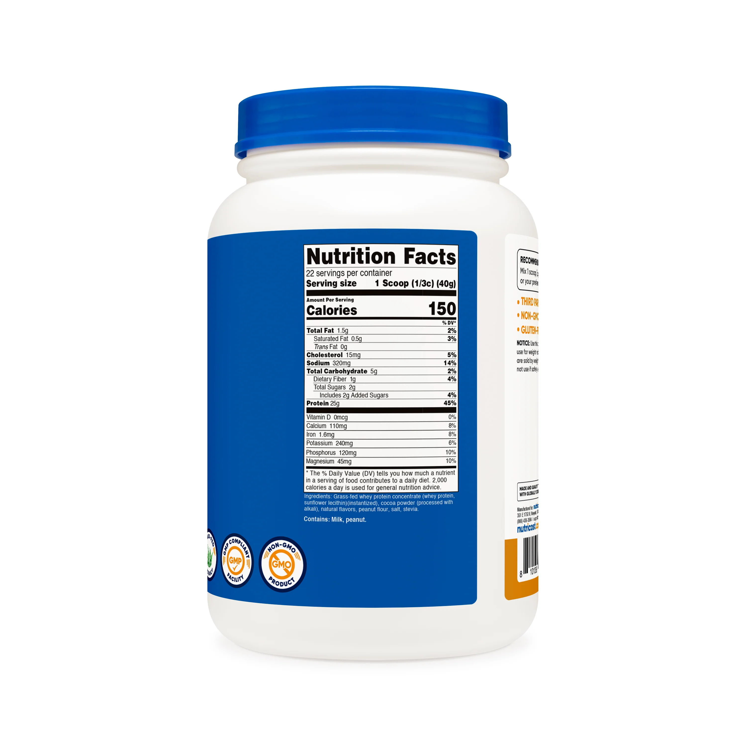 Nutricost Grass-Fed Whey Protein Concentrate Powder - Image 5