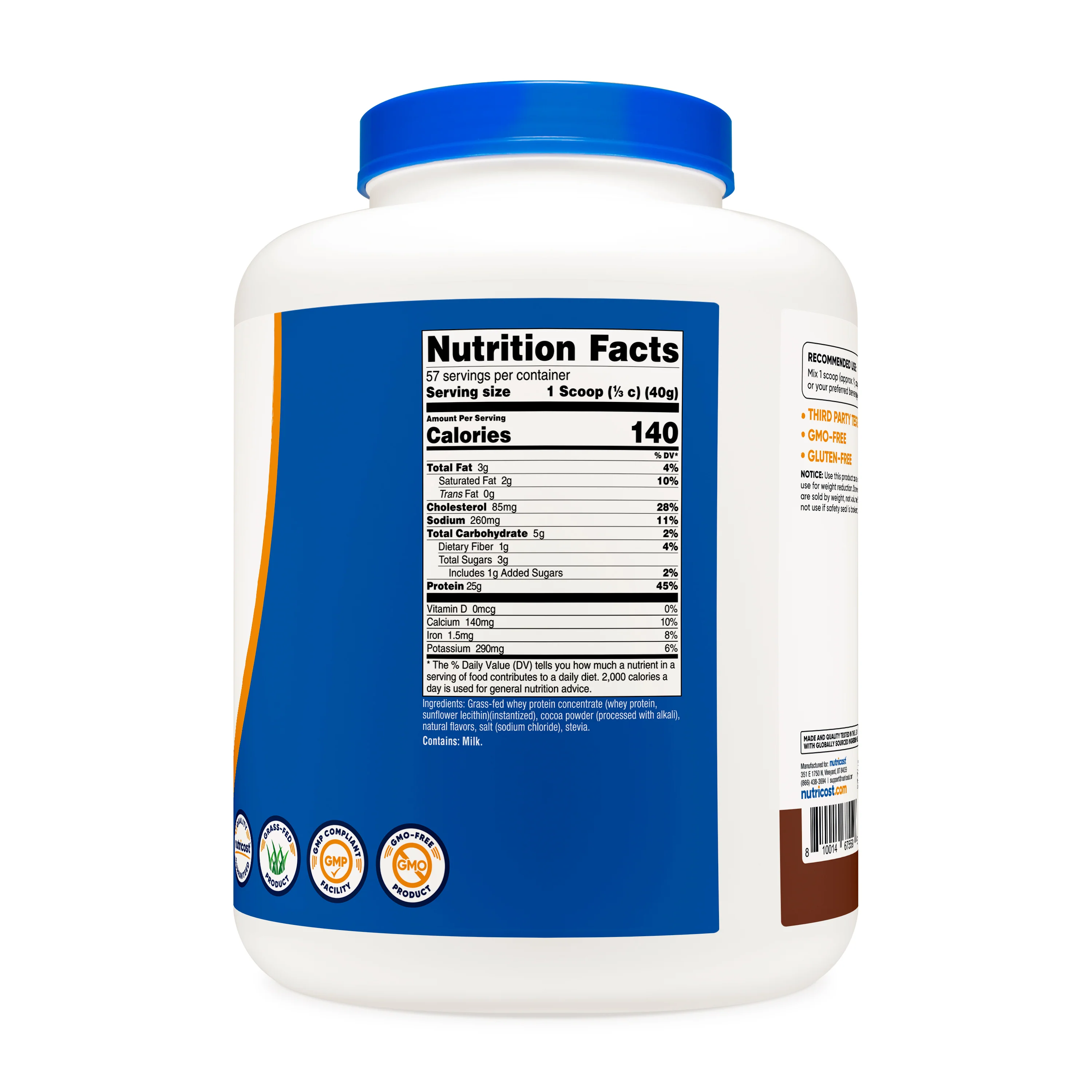 Nutricost Grass-Fed Whey Protein Concentrate Powder - Image 9