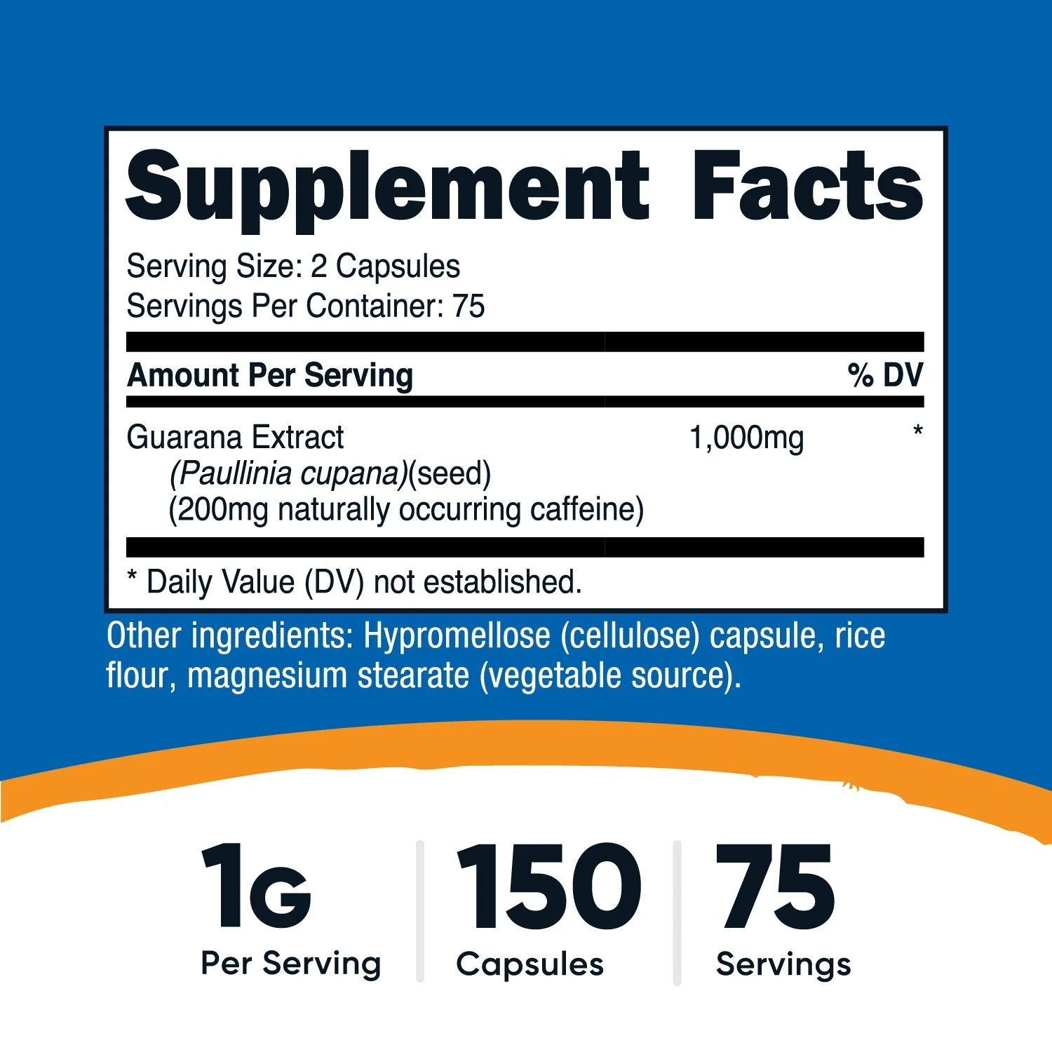 Nutricost Guarana Capsules - Image 2