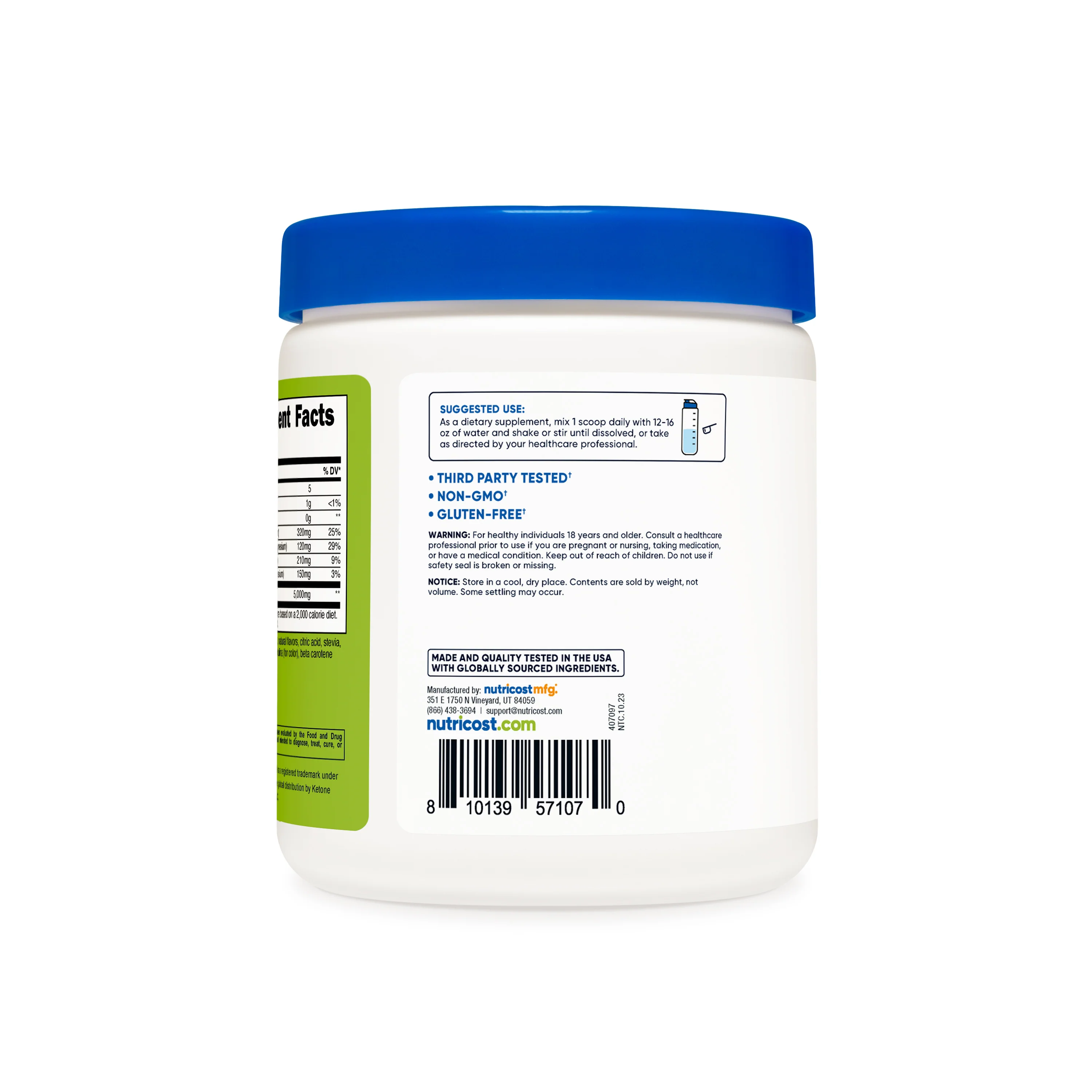 Nutricost Ketone BHB Salt 4-in-1 Powder - Image 3