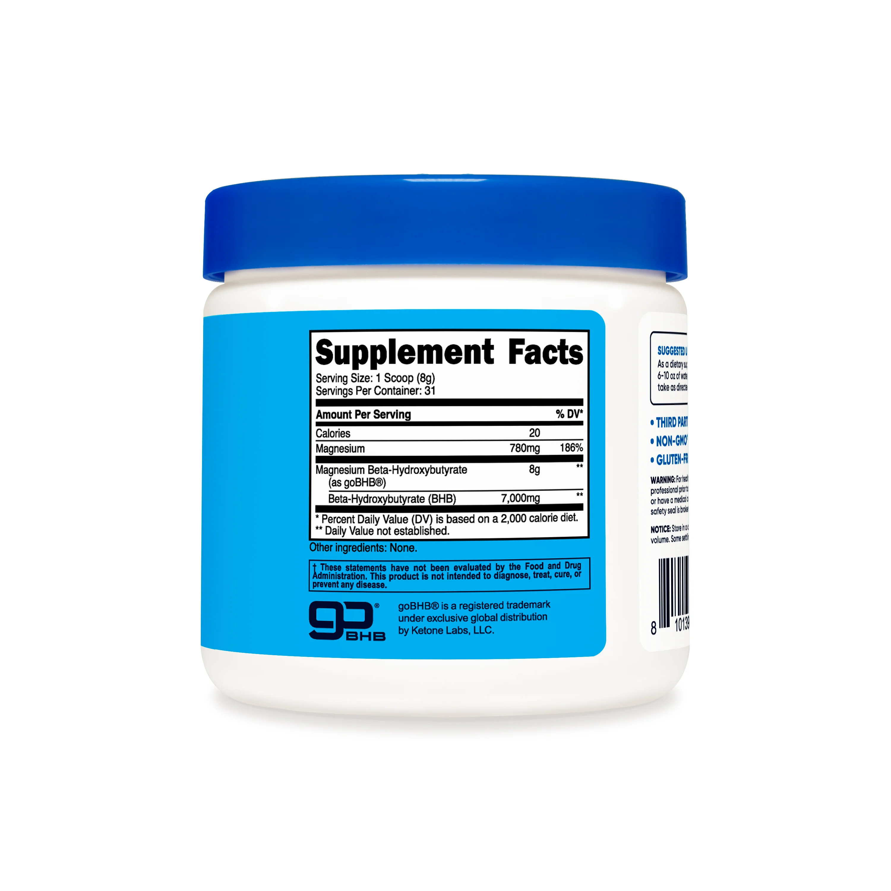 Nutricost Ketone BHB Salt Powders (Calcium, Magnesium, Potassium, Sodium) - Image 8