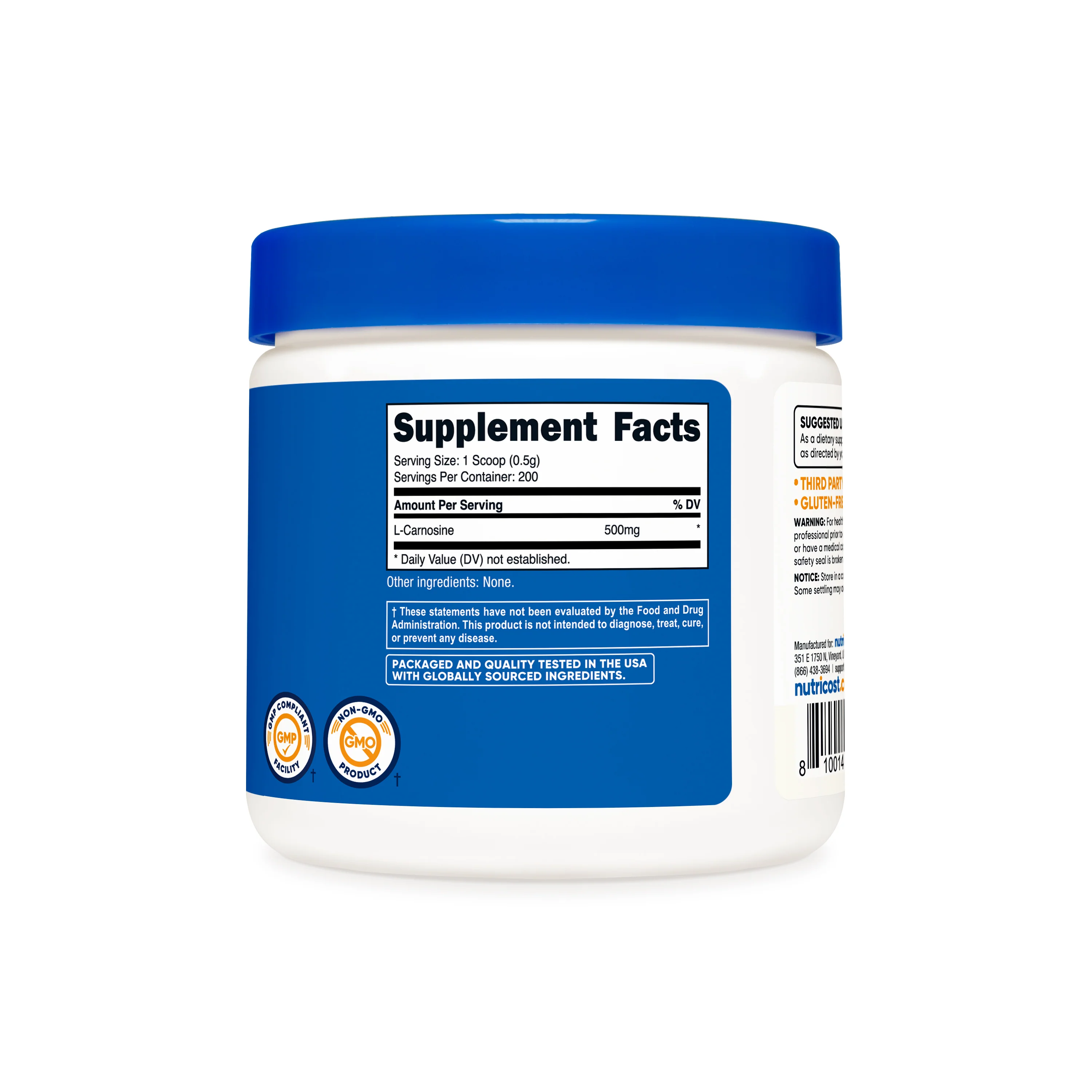 Nutricost L-Carnosine Powder - Image 2