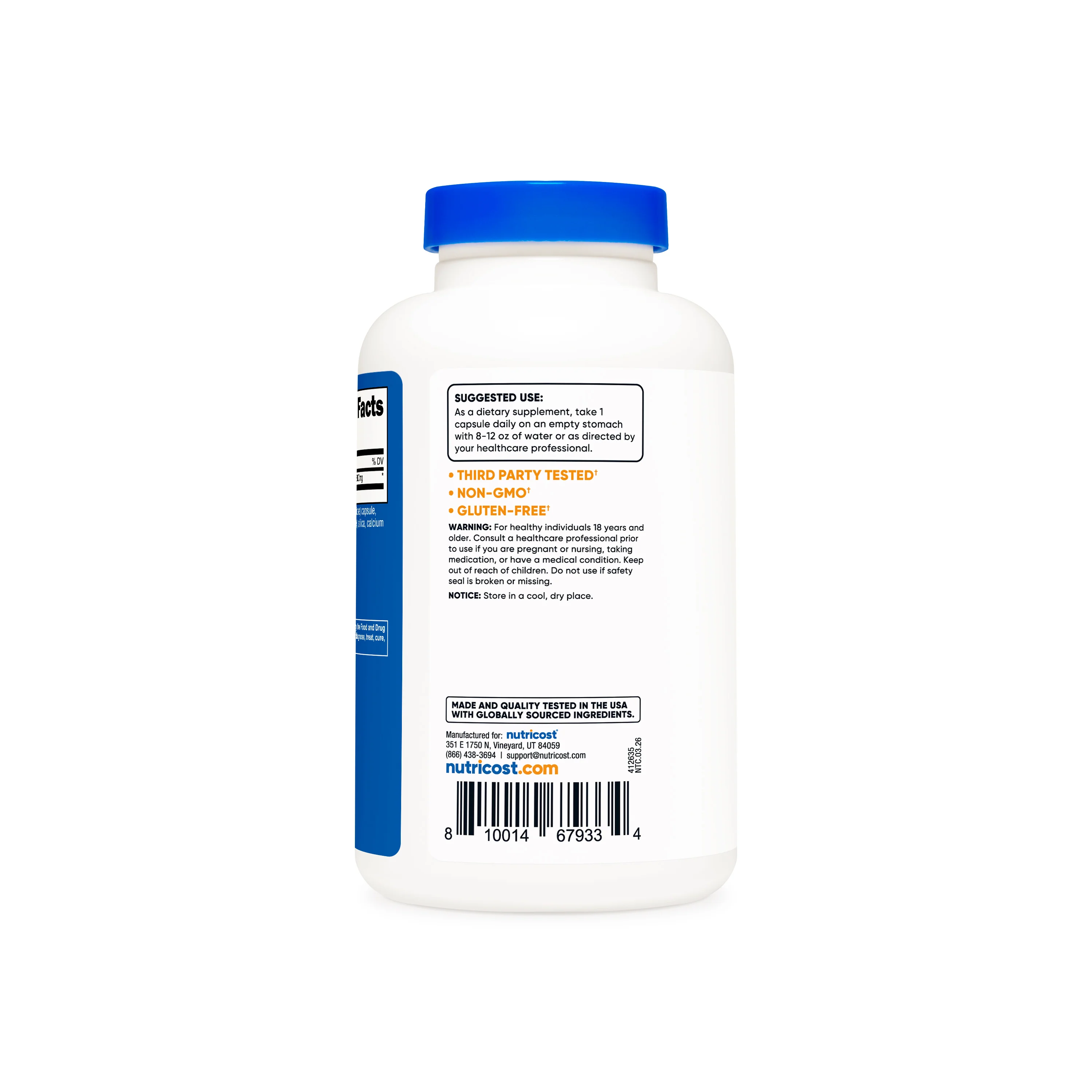 Nutricost L-Glutamine Capsules - Image 3