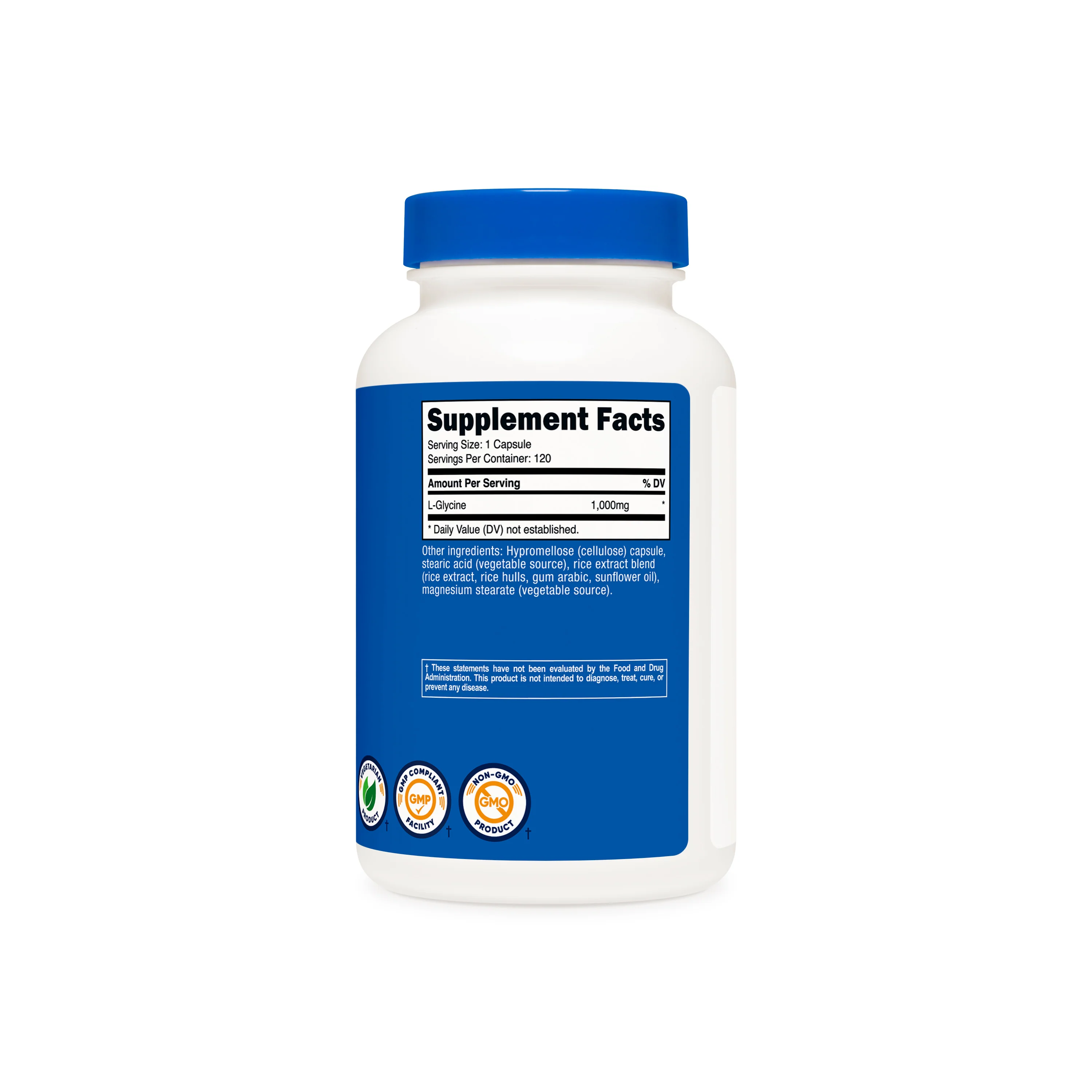Nutricost L-Glycine Capsules - Image 2