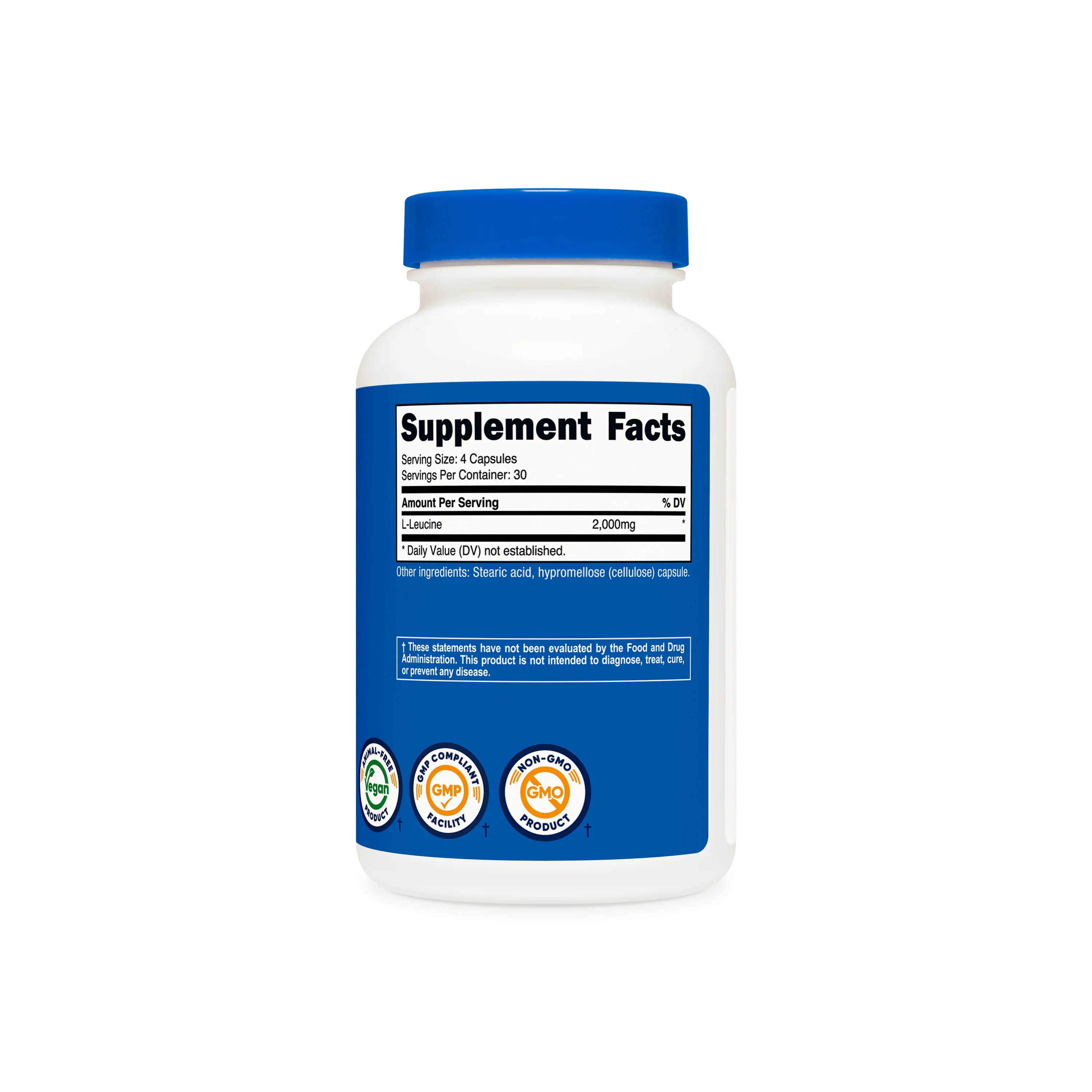 Nutricost L-Leucine Capsules - Image 2