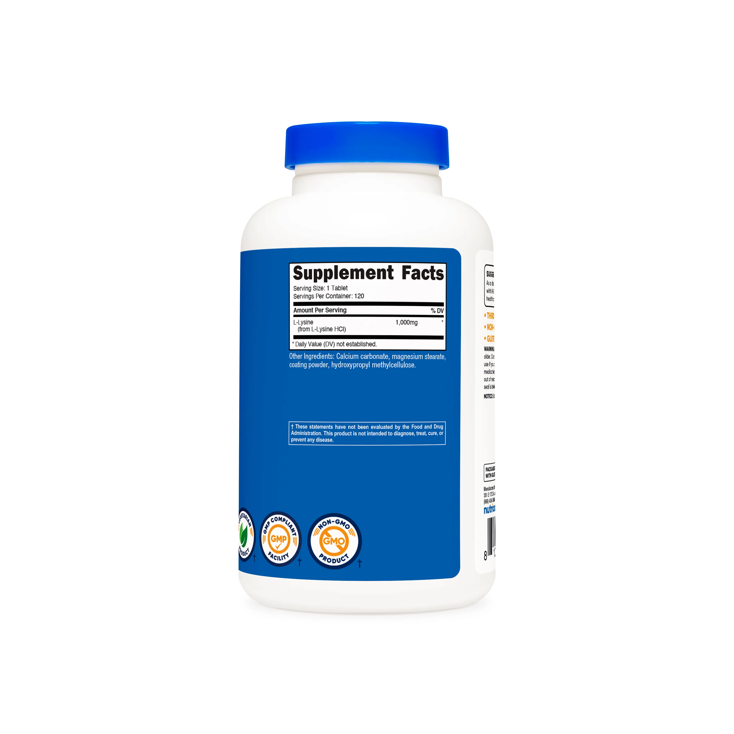 Nutricost L-Lysine Tablets - Image 2