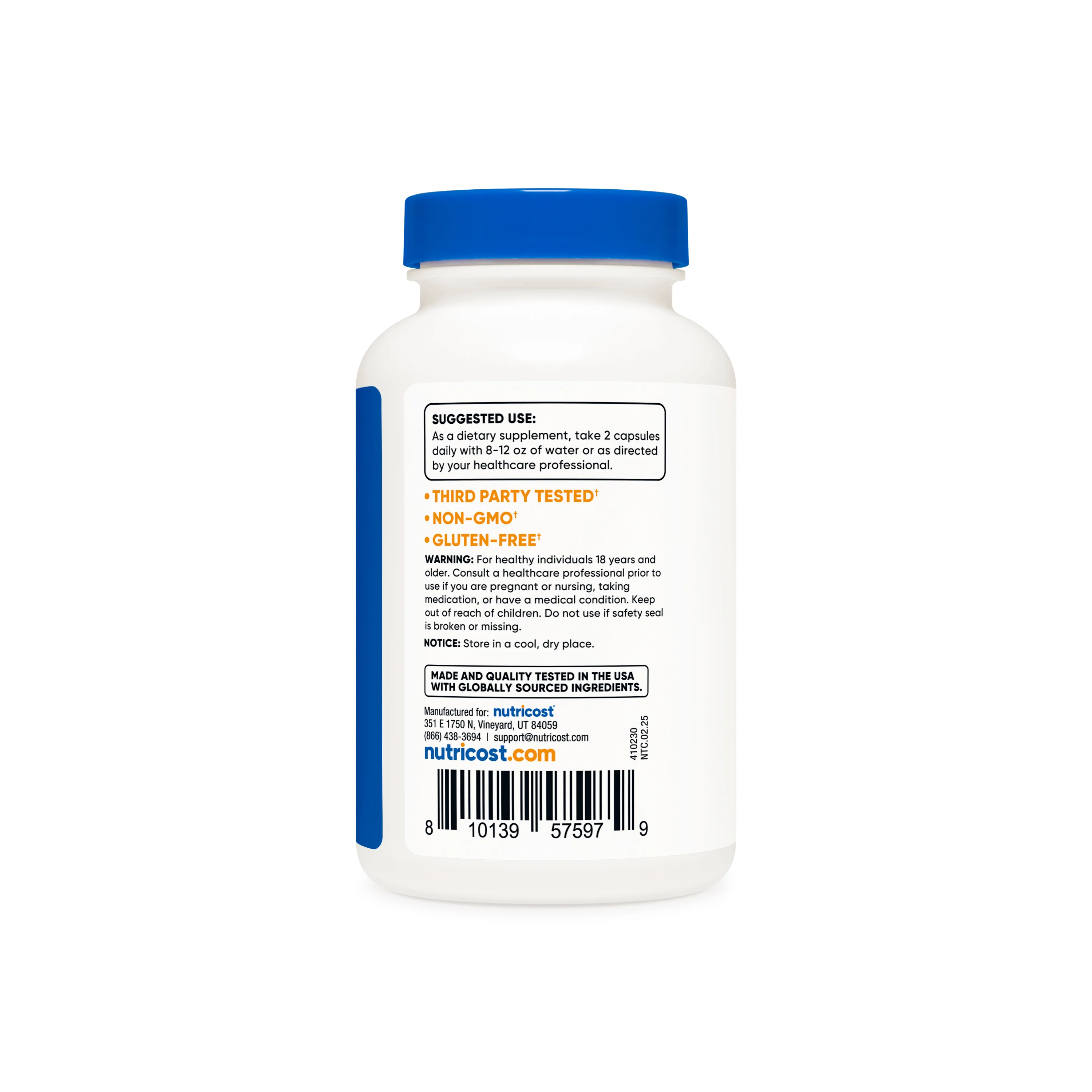 Nutricost L-Methionine Capsules - Image 3