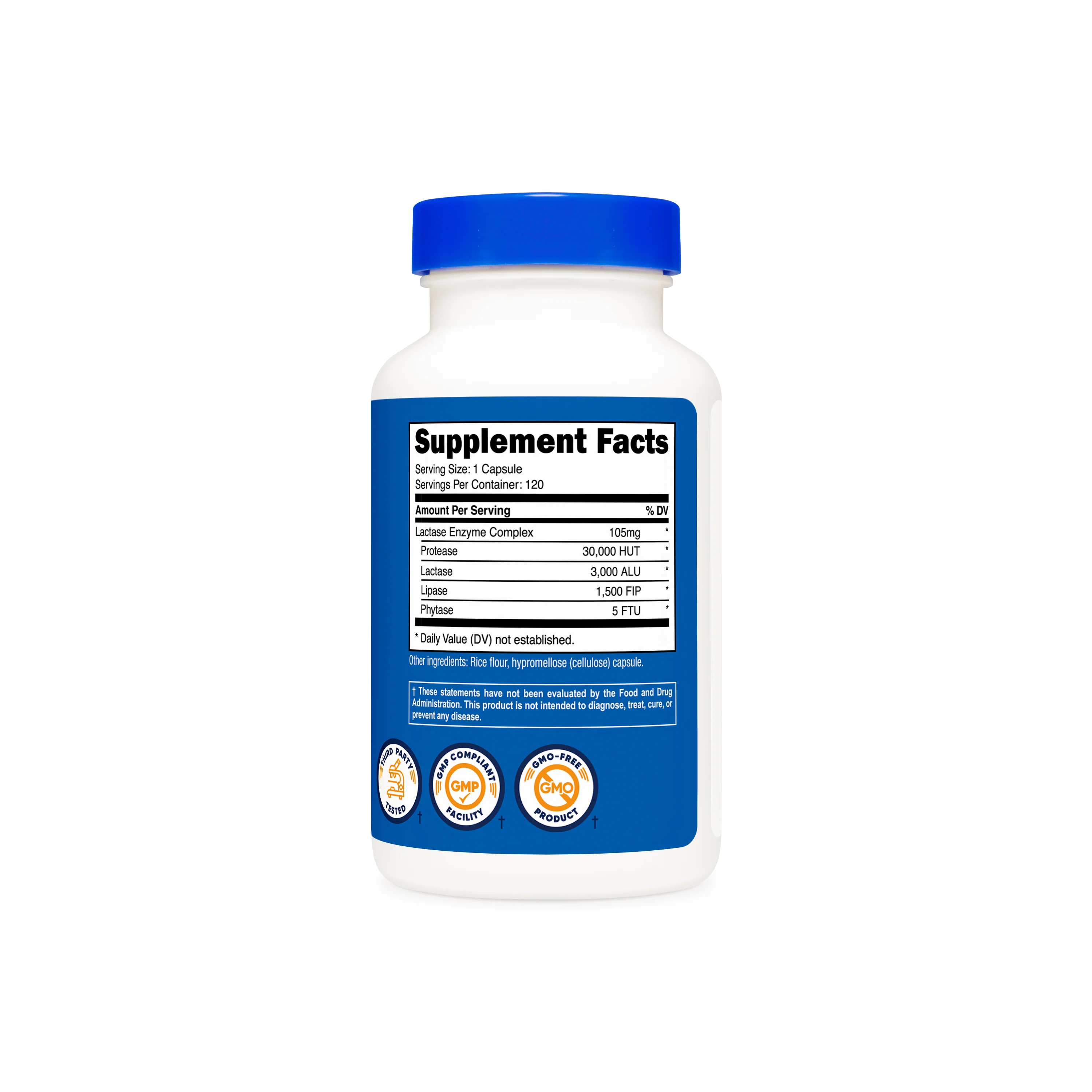 Nutricost Lactase Enzyme Complex Capsules - Image 2