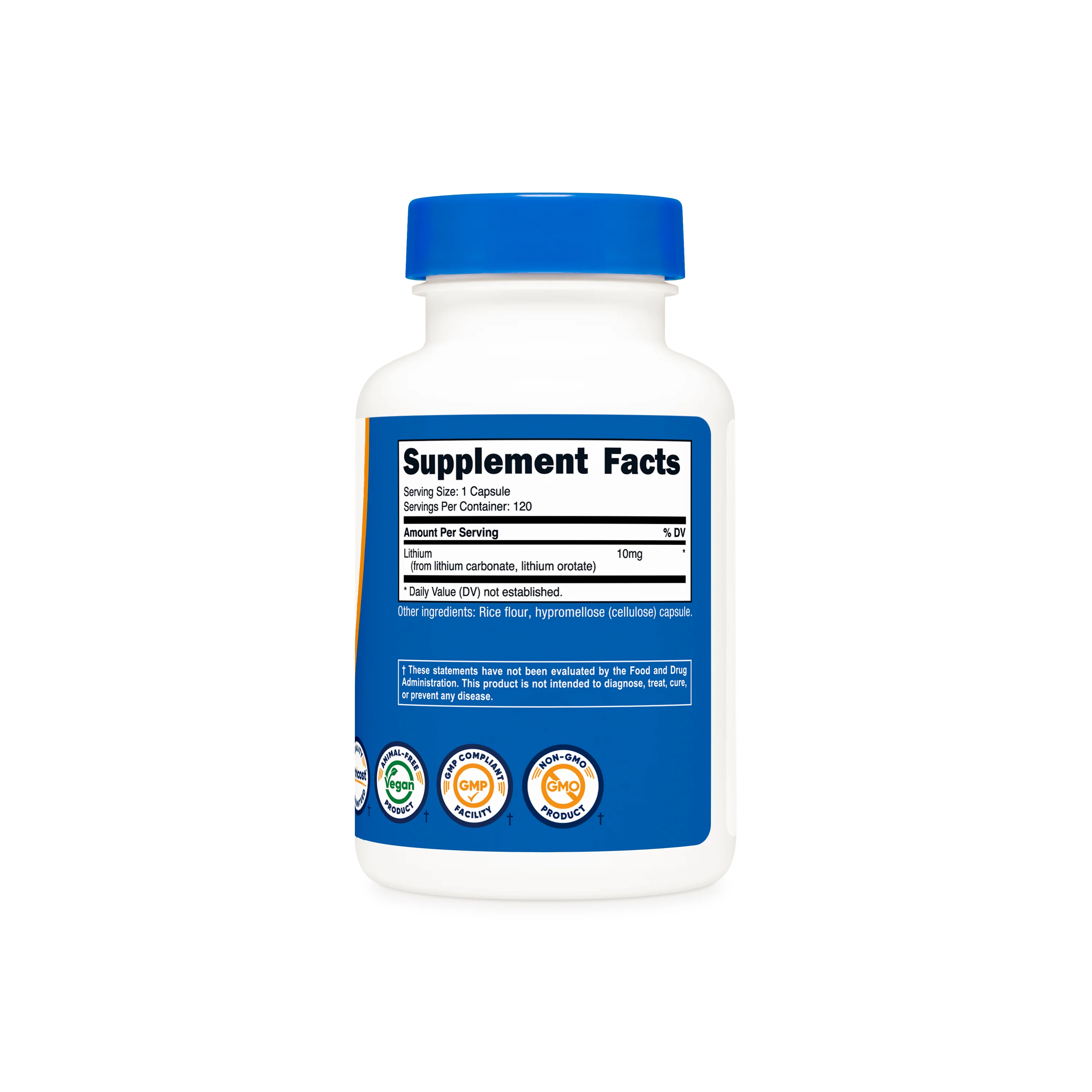 Nutricost Lithium Orotate (120 Caps) - Image 5
