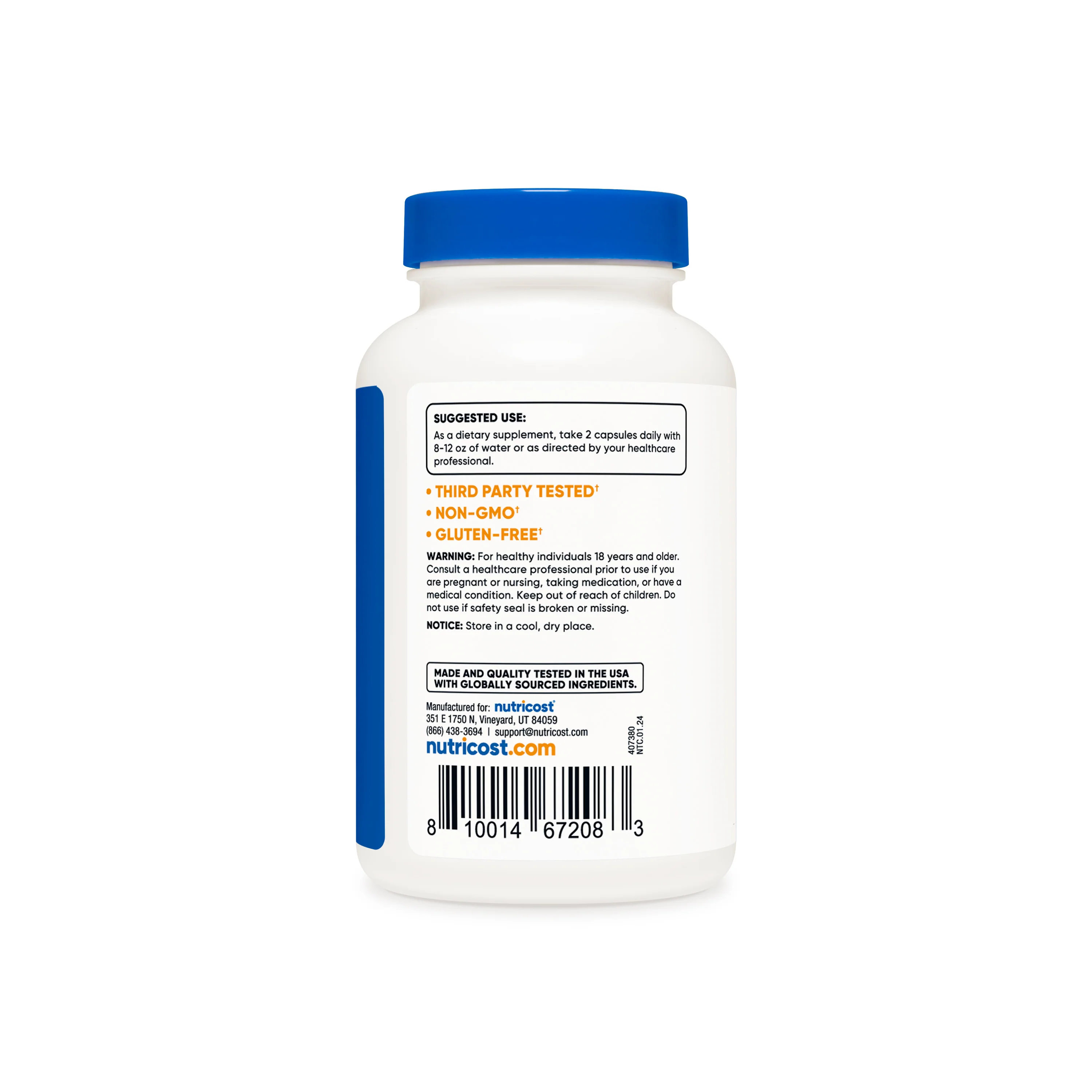 Nutricost Magnesium+ (Extra Strength) Capsules - Image 3